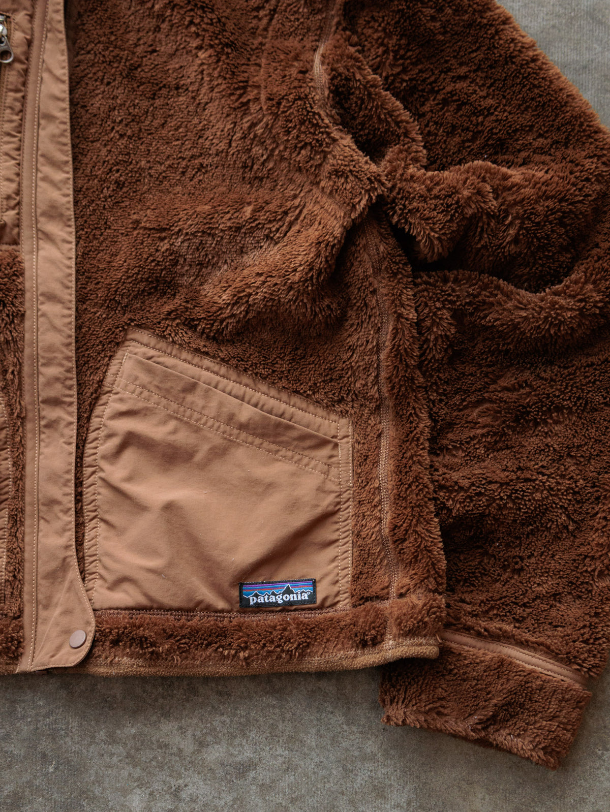 Vintage Brown Patagonia Fleece Jacket (Women's S)