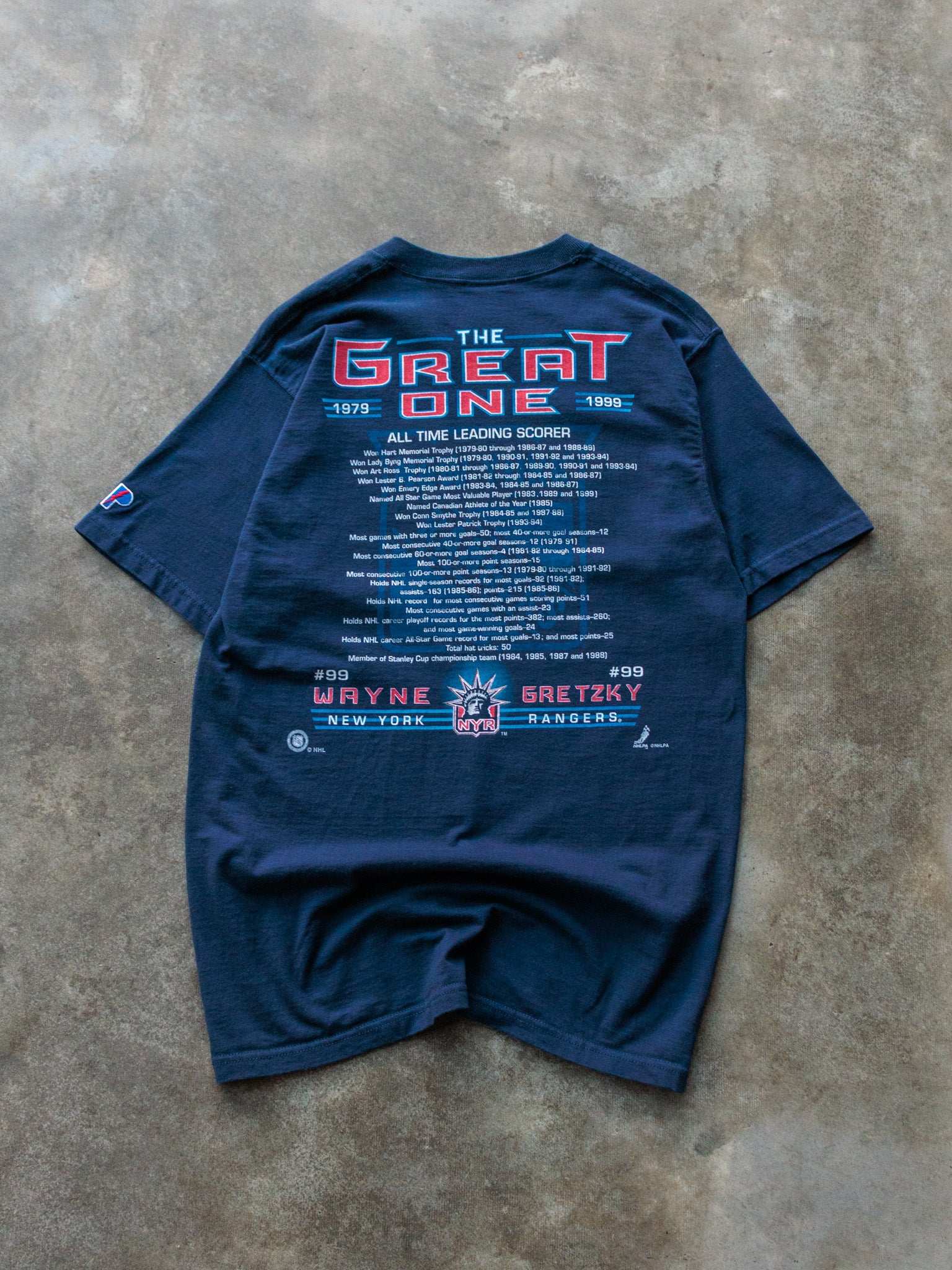 Vintage 90s New York Rangers Wayne Gretzky Tee (M)