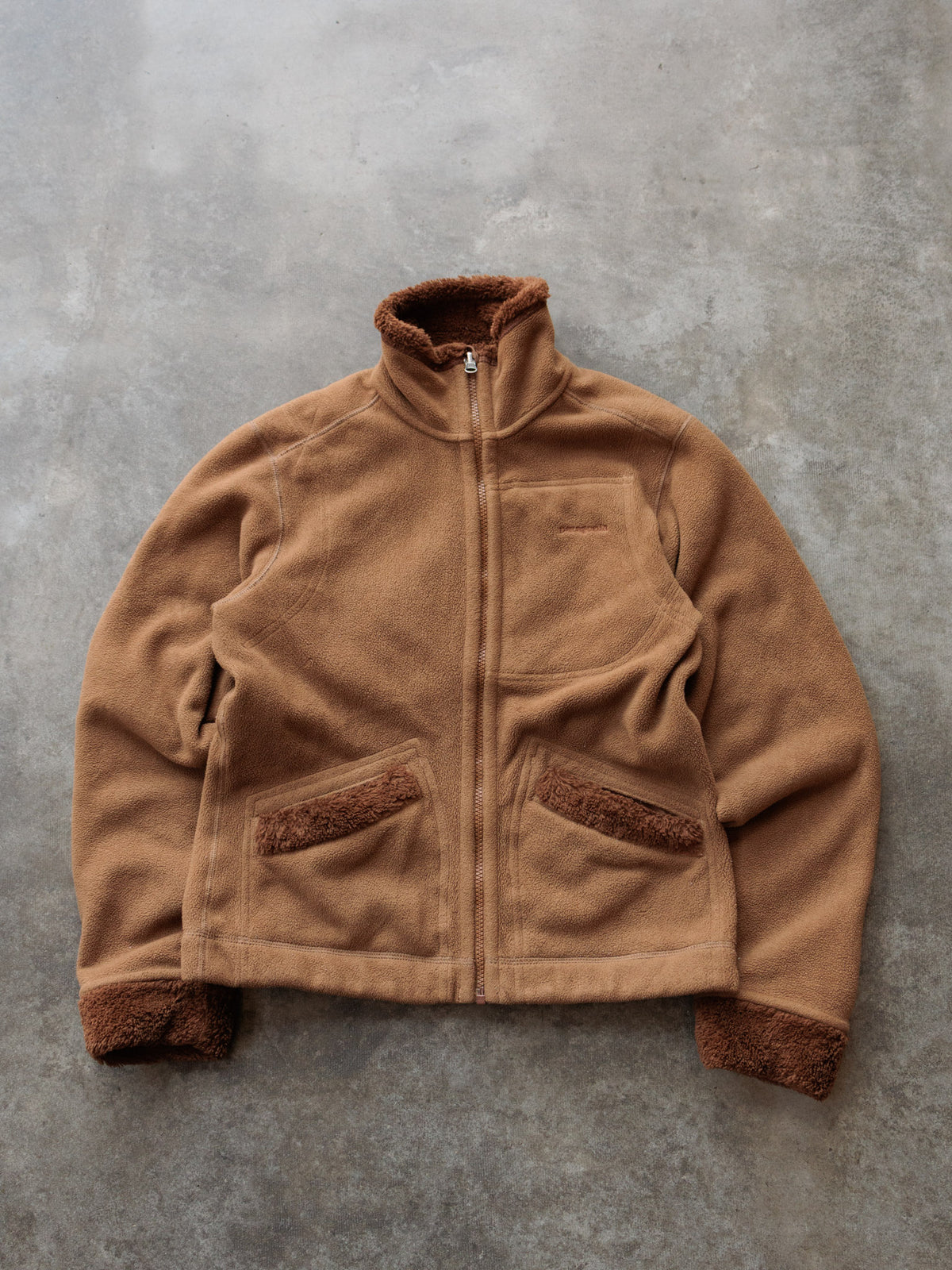 Vintage Brown Patagonia Fleece Jacket (Women's S)