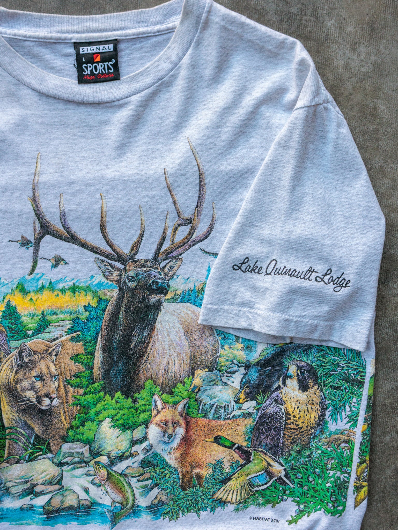 Vintage 90s Nature Wildlife Graphic Tee (L)