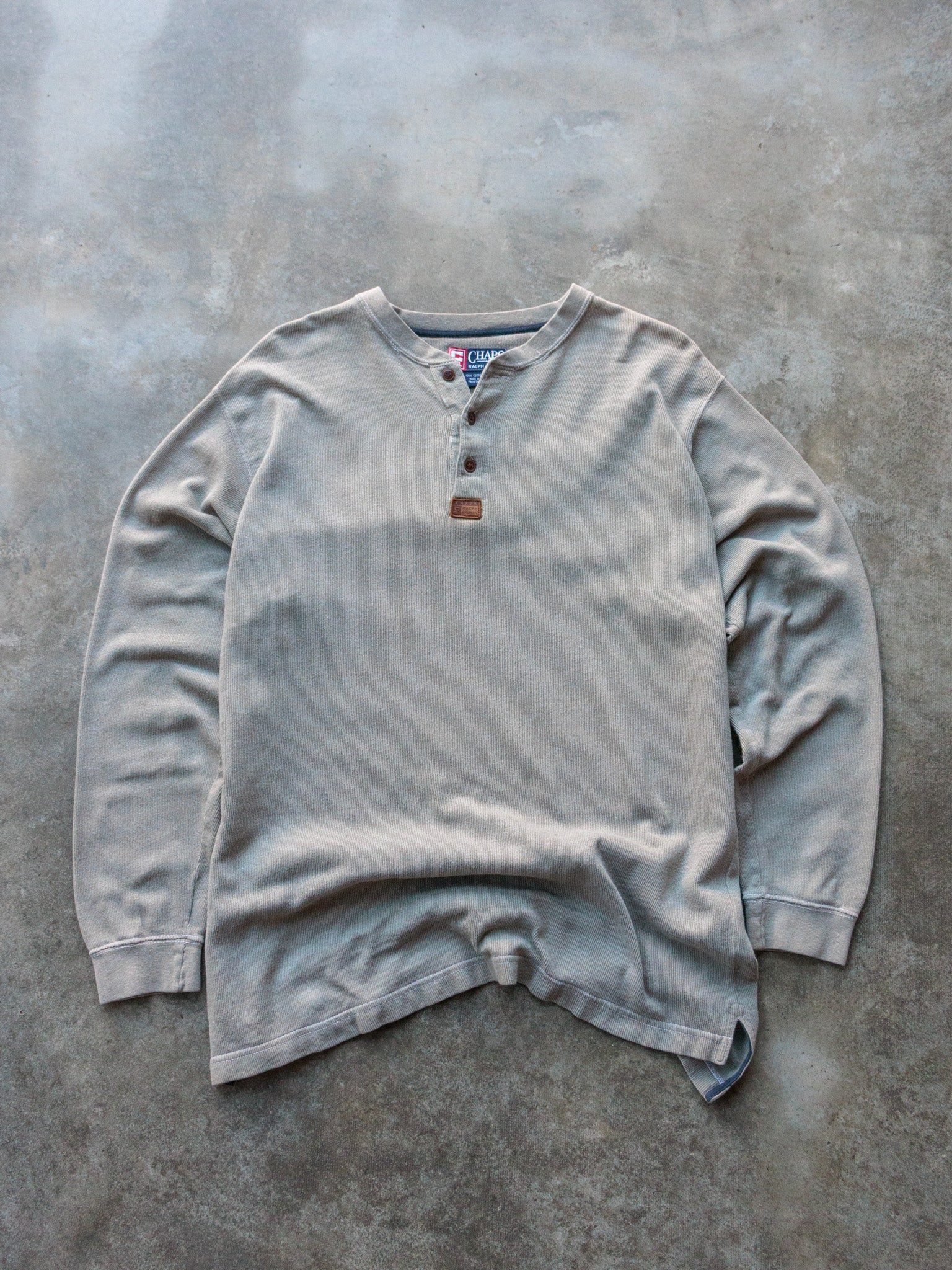 Vintage 90s Khaki Chaps Ralph Lauren Long Sleeve (L)