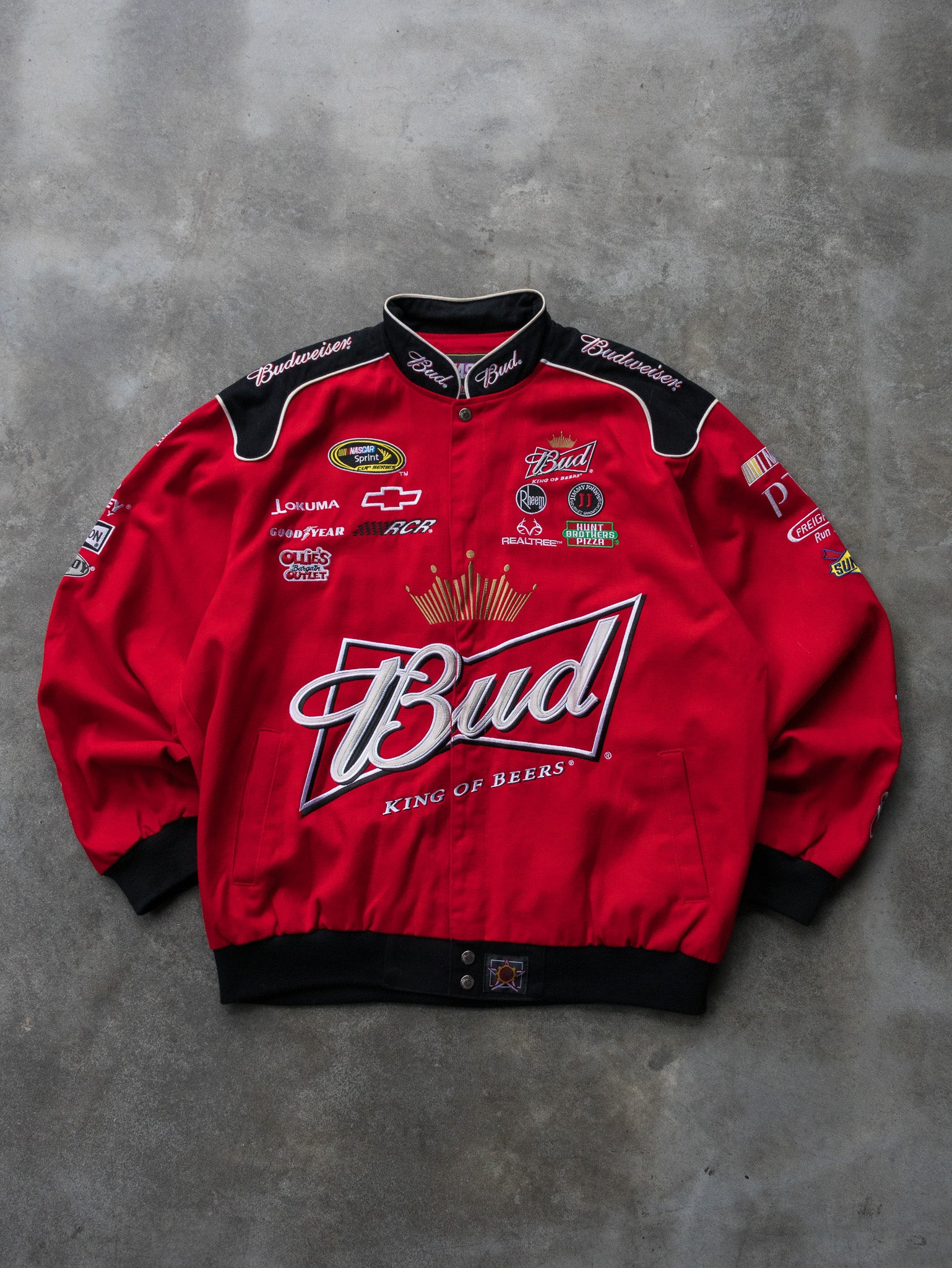 Vintage Kevin Harvick Budweiser NASCAR Jacket (XL)