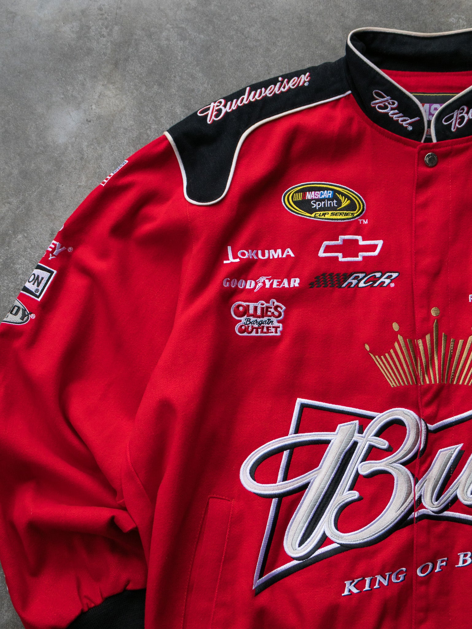 Vintage Kevin Harvick Budweiser NASCAR Jacket (XL)
