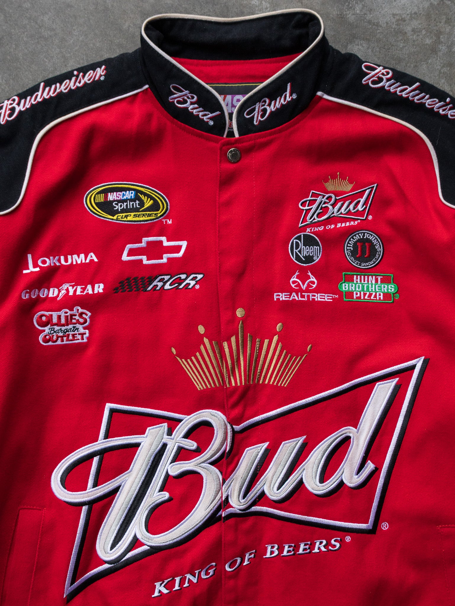 Vintage Kevin Harvick Budweiser NASCAR Jacket (XL)