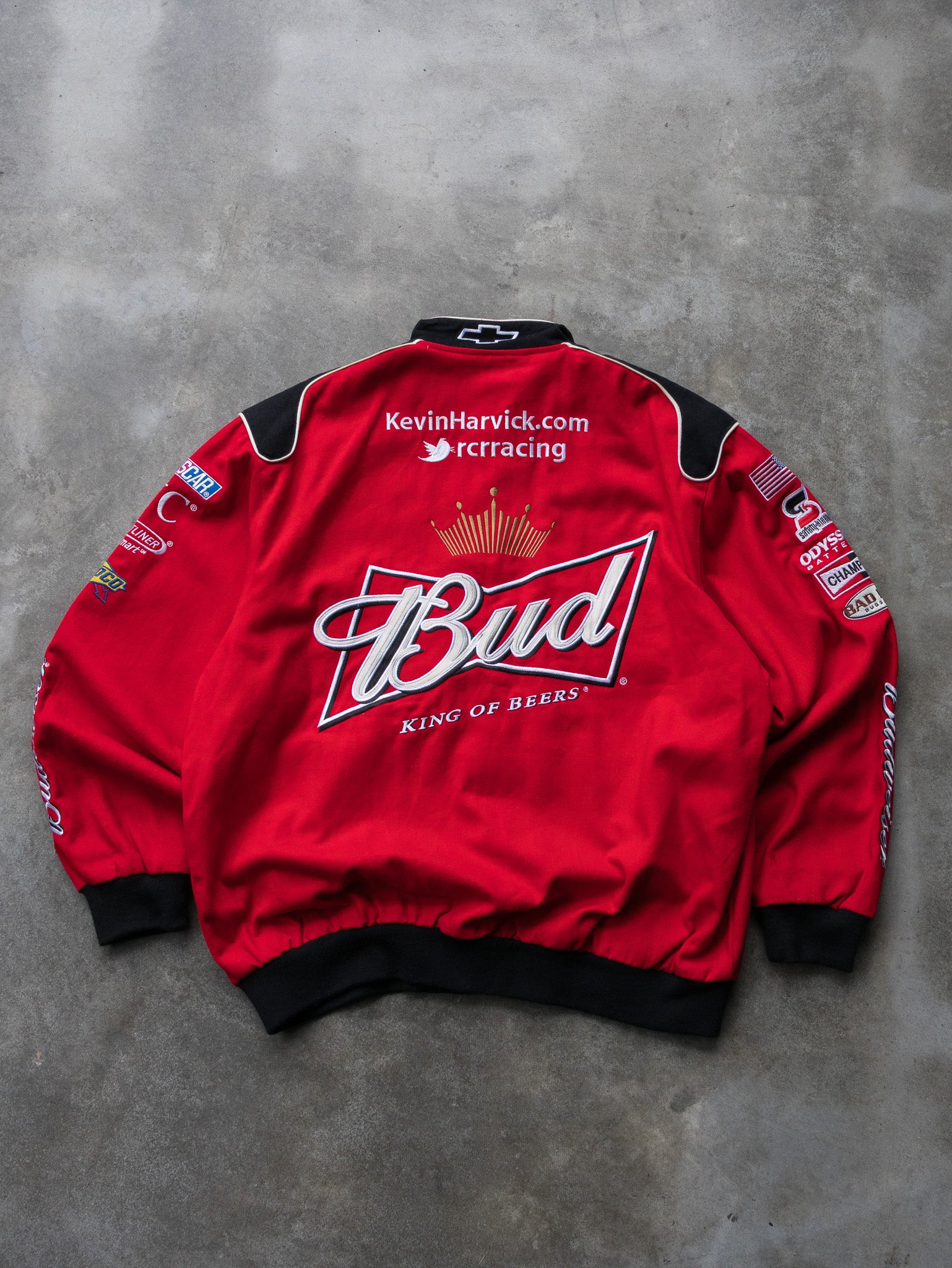 Vintage Kevin Harvick Budweiser NASCAR Jacket (XL)