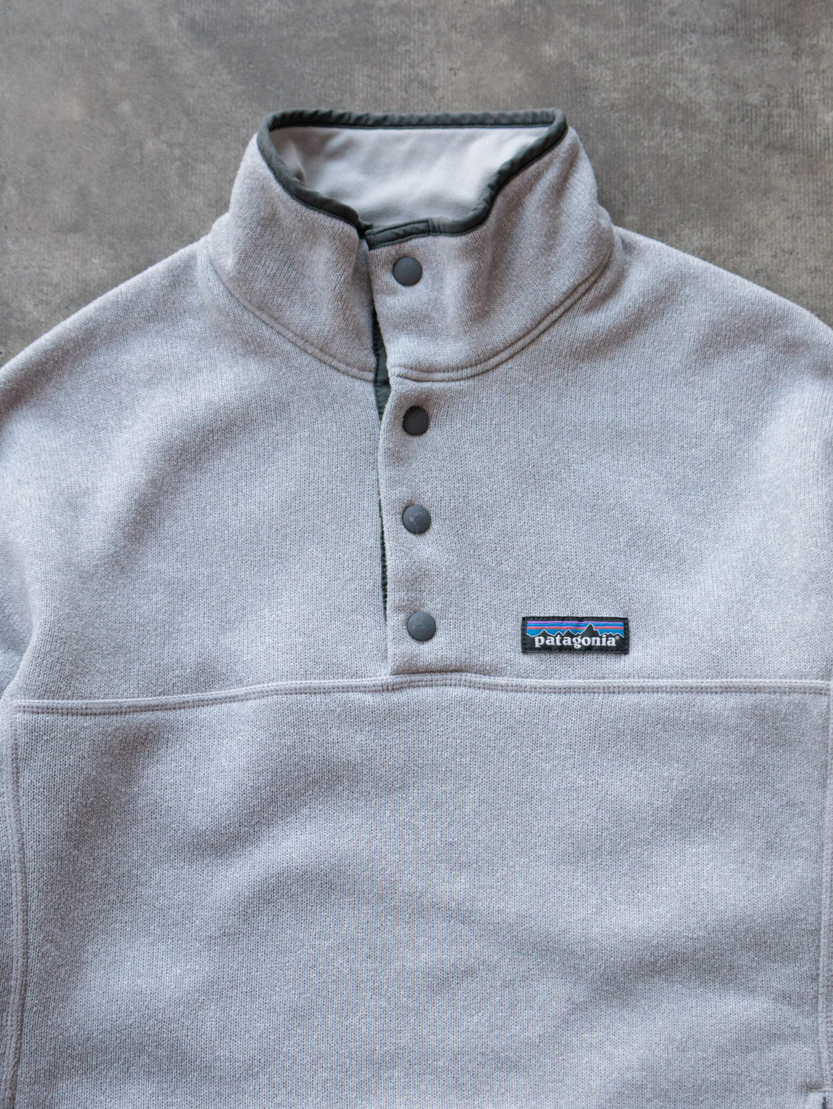 Vintage Grey Patagonia Fleece Sweatshirt (Women's M)