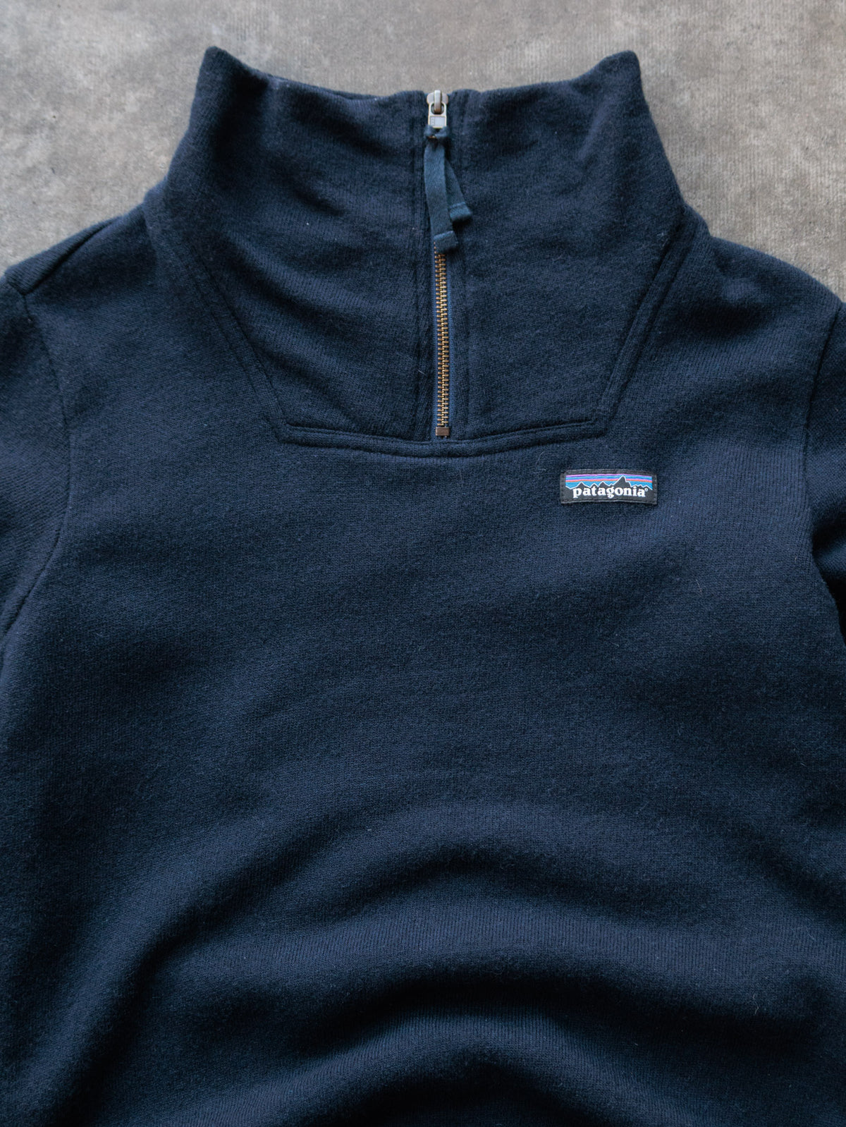 Navy Patagonia Fleece Quarter Zip (XS)