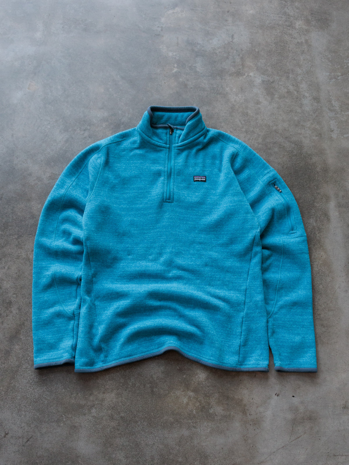 Vintage Blue Patagonia Better Sweater Fleece Quarter Zip (Women's L)