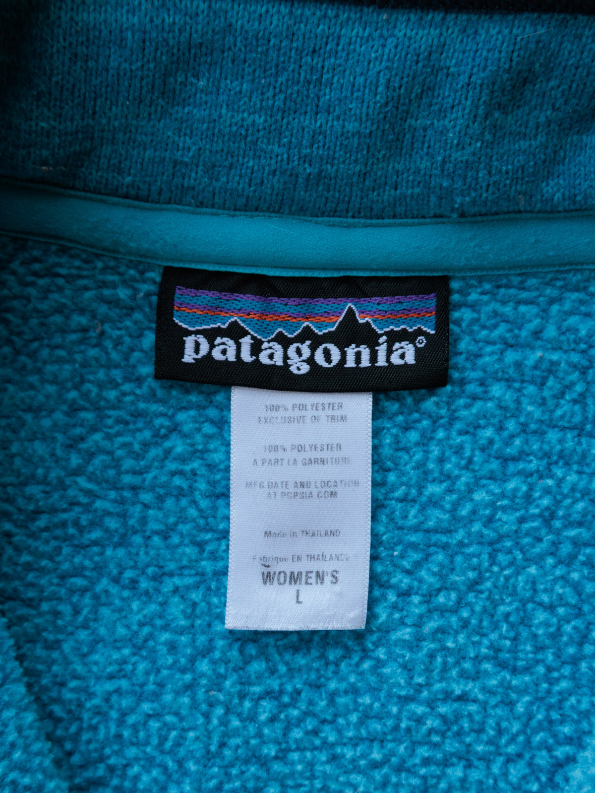Vintage Blue Patagonia Better Sweater Fleece Quarter Zip (Women's L)