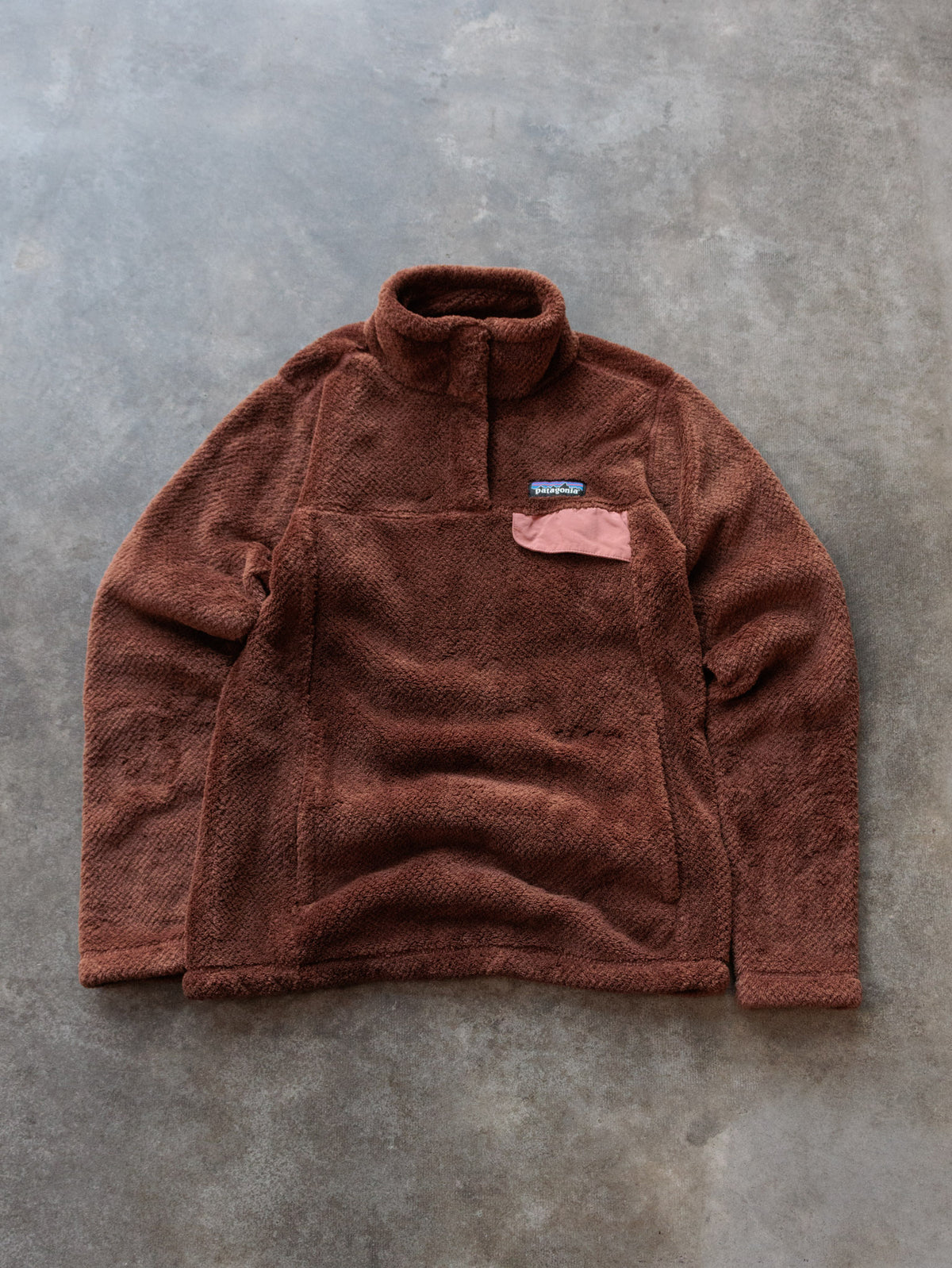 Brown Patagonia Fleece Quarter Zip (XS)