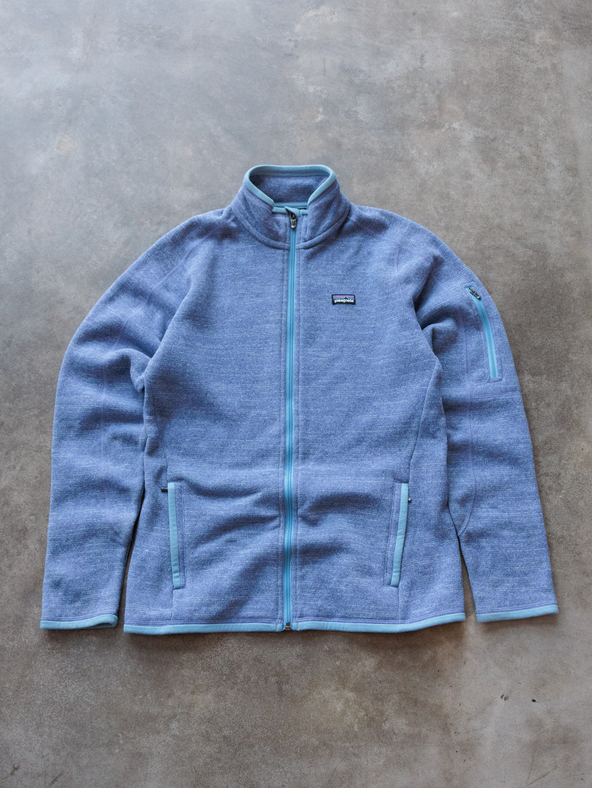 Vintage Blue Patagonia Fleece Jacket (Women's M)