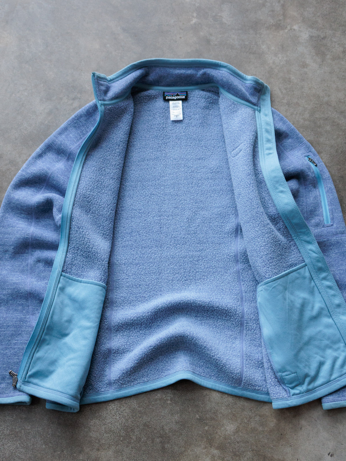 Vintage Blue Patagonia Fleece Jacket (Women's M)