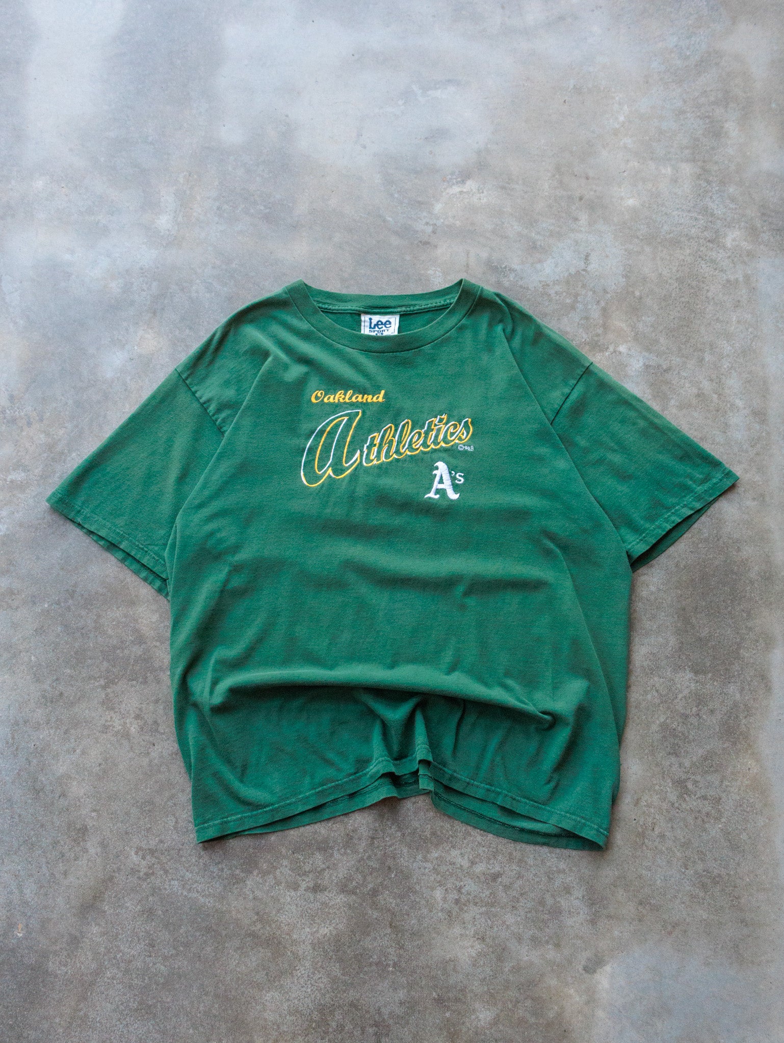 Vintage 90s Green Oakland Athletics Tee (XL)