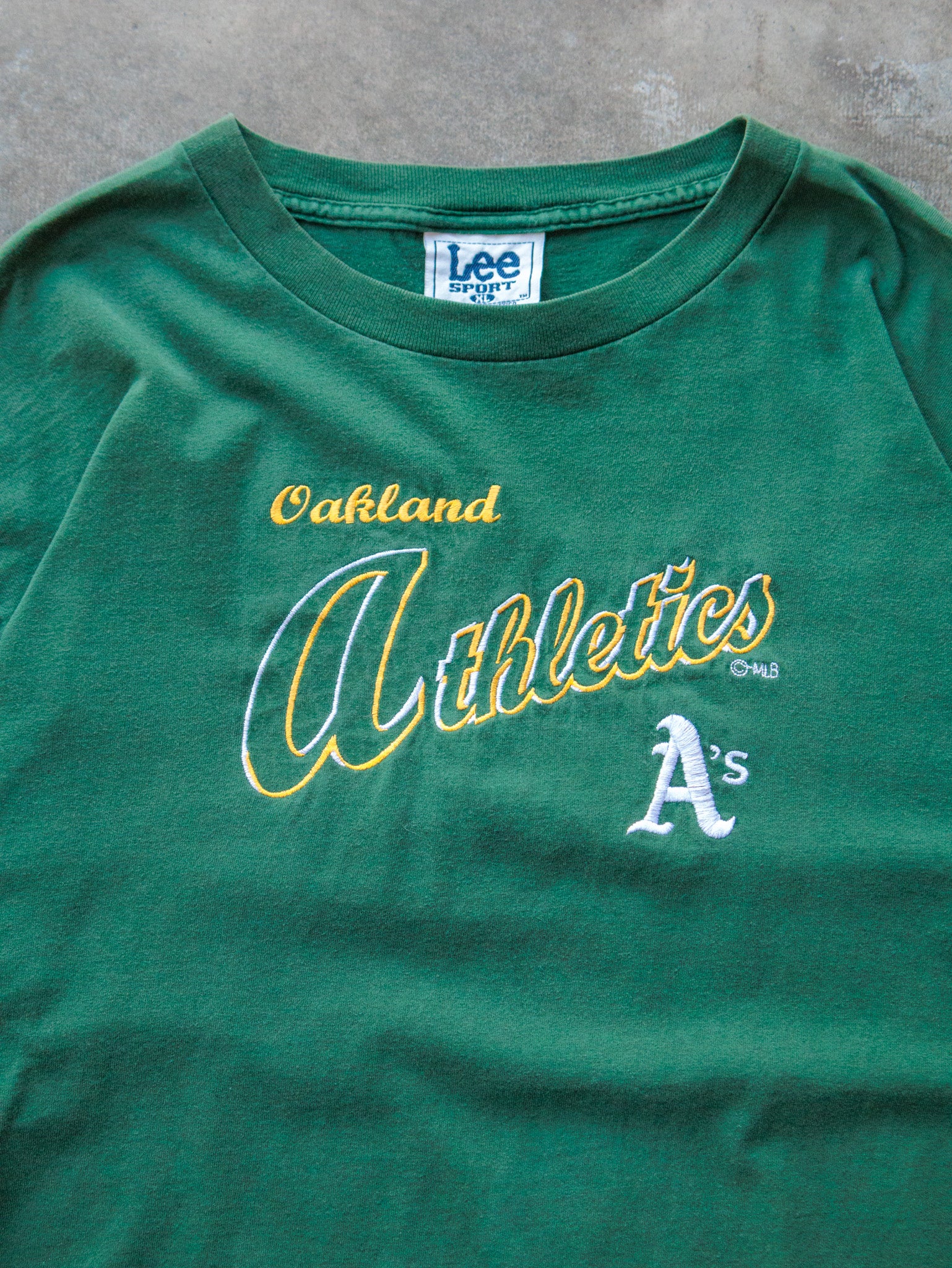 Vintage 90s Green Oakland Athletics Tee (XL)
