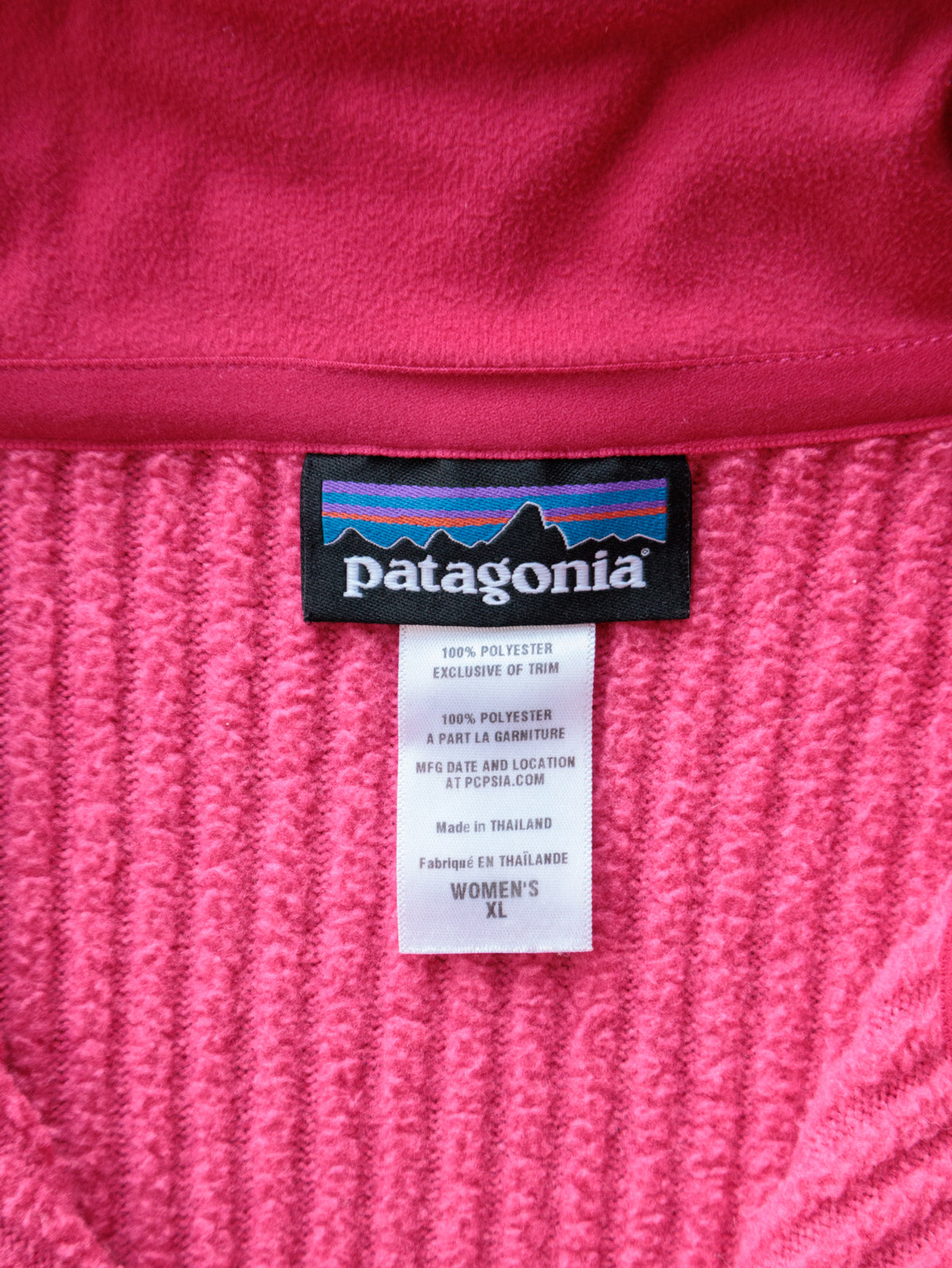 Vintage Pink Patagonia Fleece Jacket (Women's XL)