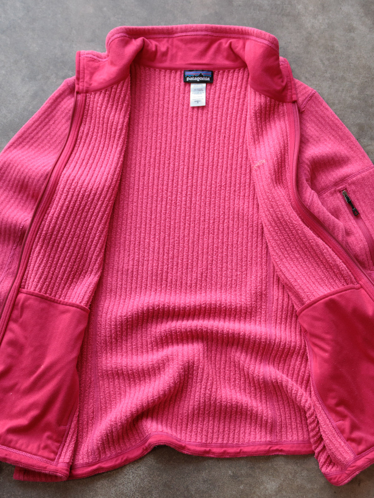 Vintage Pink Patagonia Fleece Jacket (Women's XL)