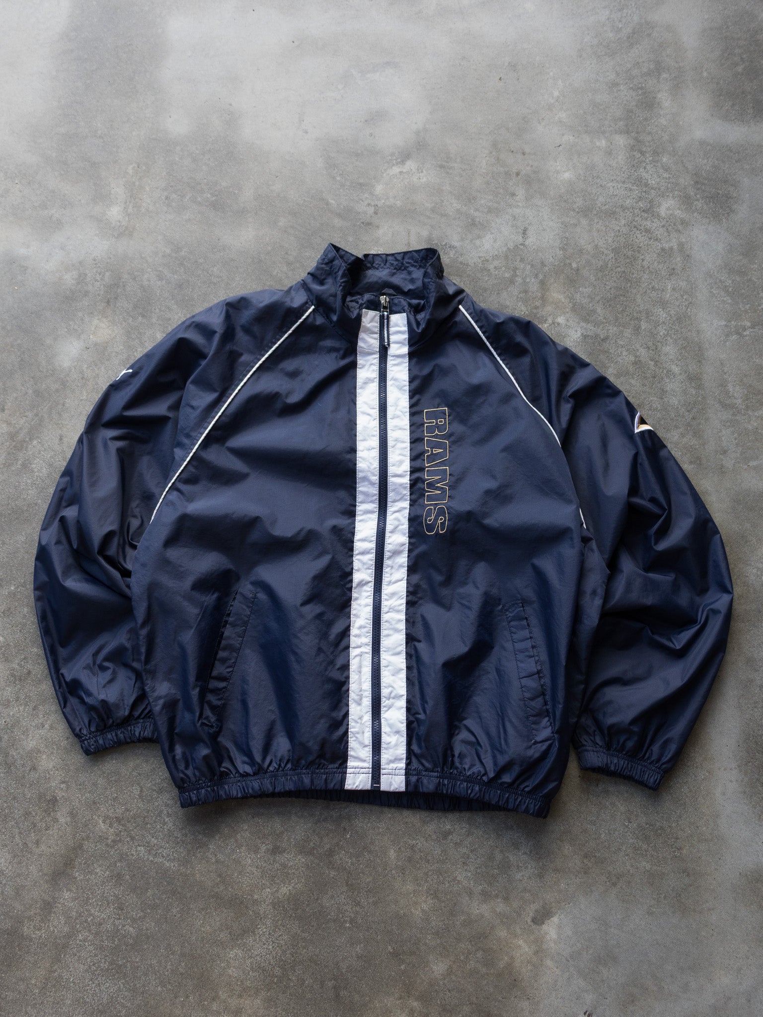 Vintage 00s Navy Puma St. Louis Rams Shell Jacket (L)