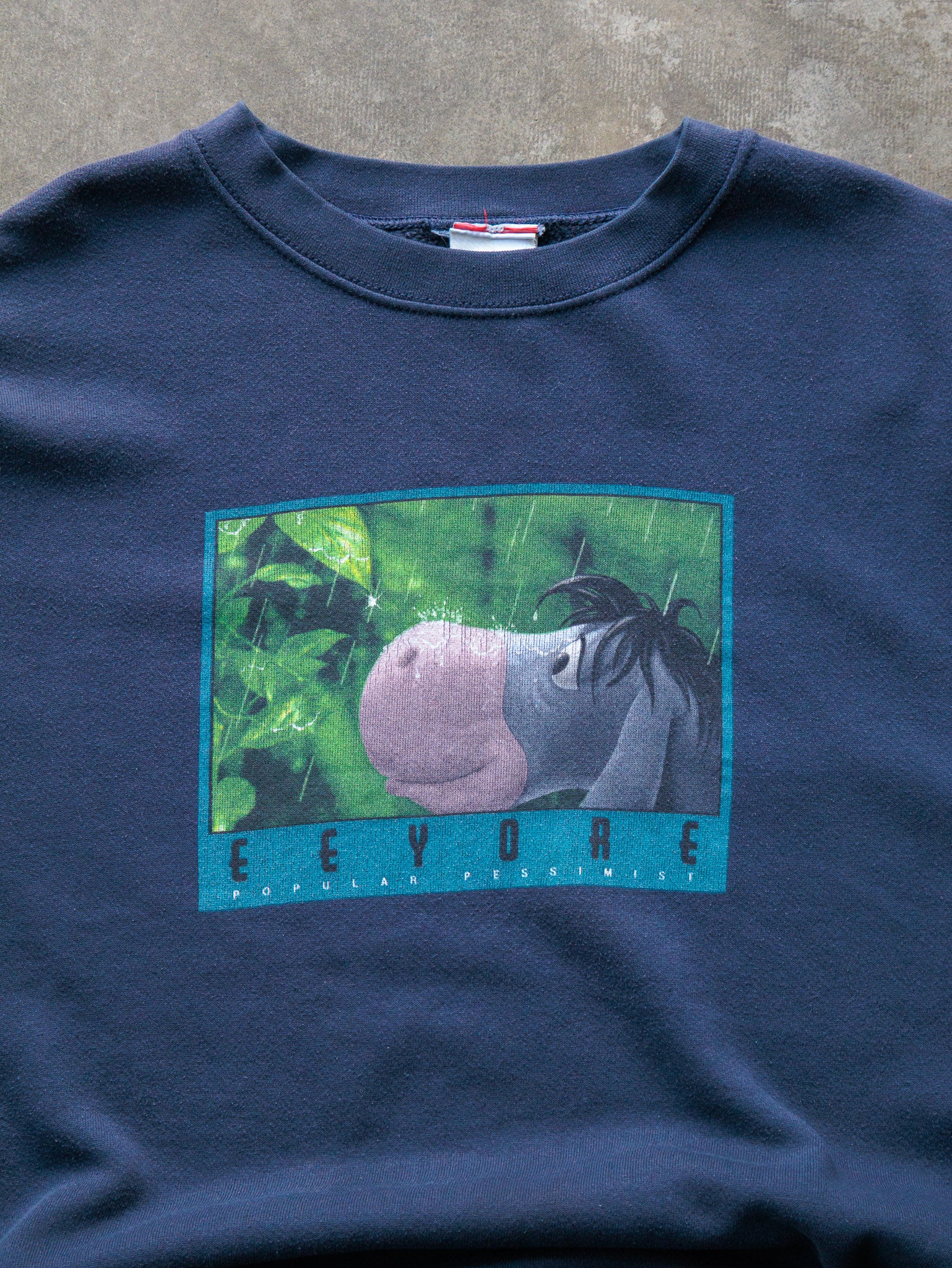 Vintage 90s Navy Disney Eeyore Sweatshirt (2XL)