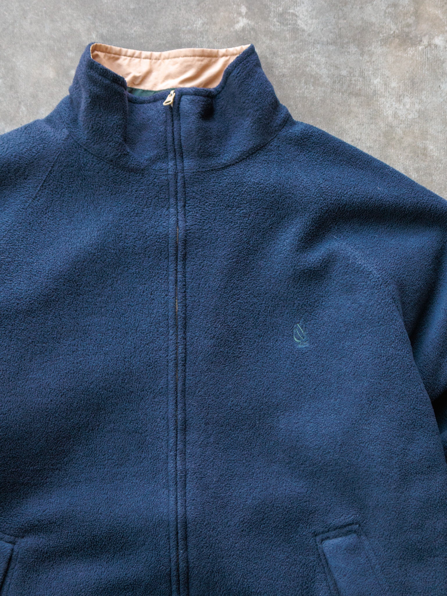 Vintage 90s Navy & Beige Reversible Nautica Jacket (2XL)