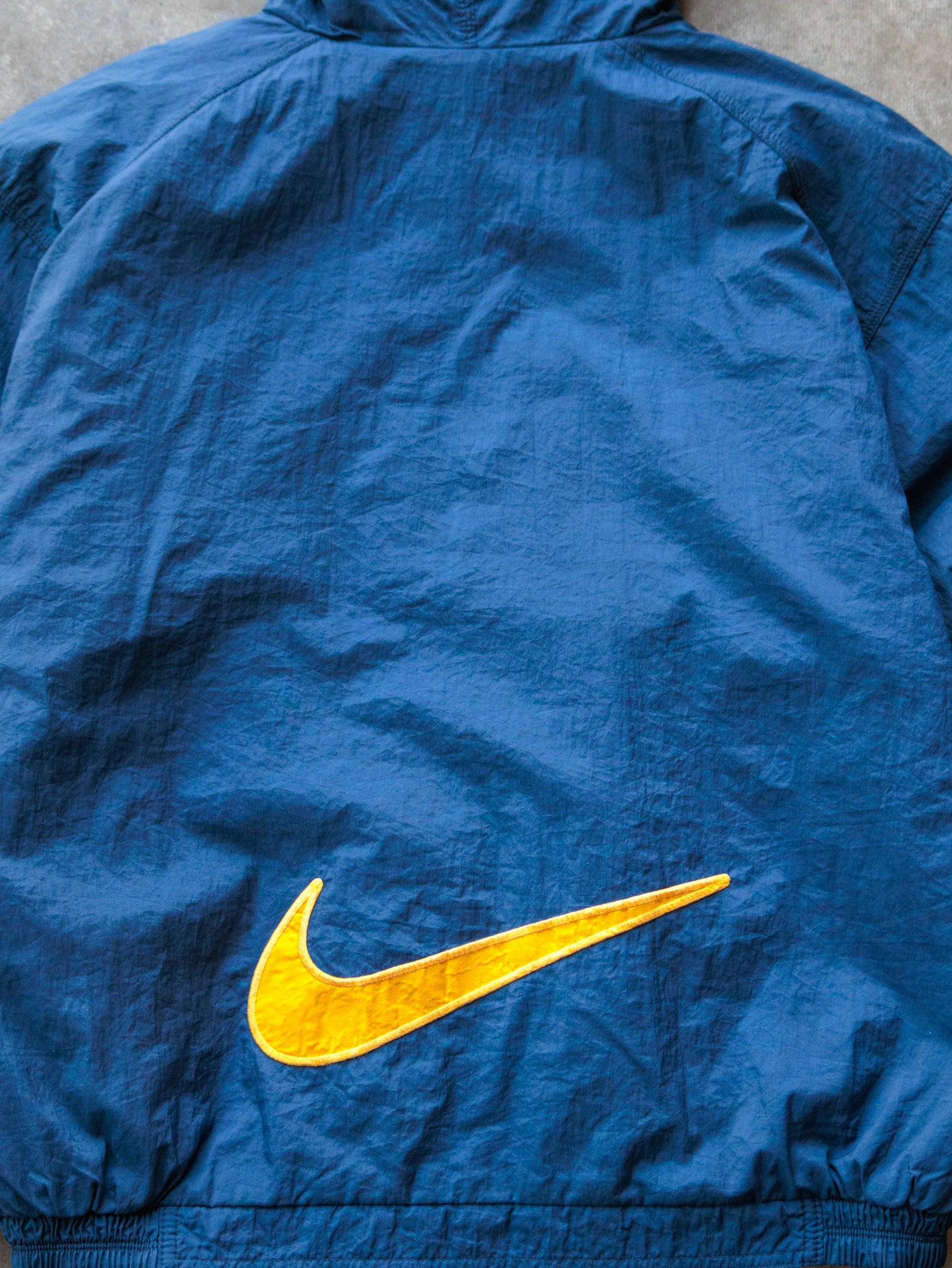 Vintage 90s Blue & Yellow Nike Quilted Jacket (18-20Y)