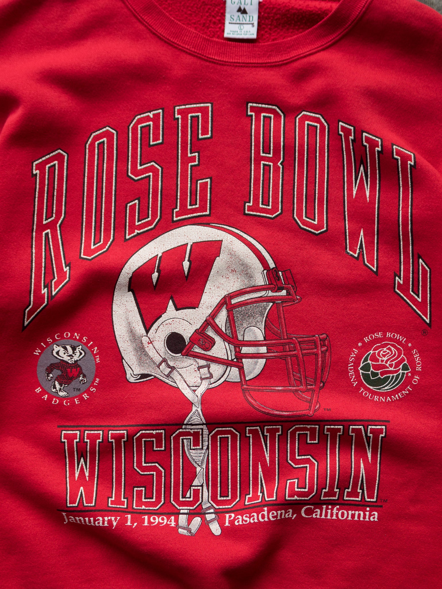 Vintage 1994 Wisconsin Badgers Rose Bowl Sweatshirt (L)