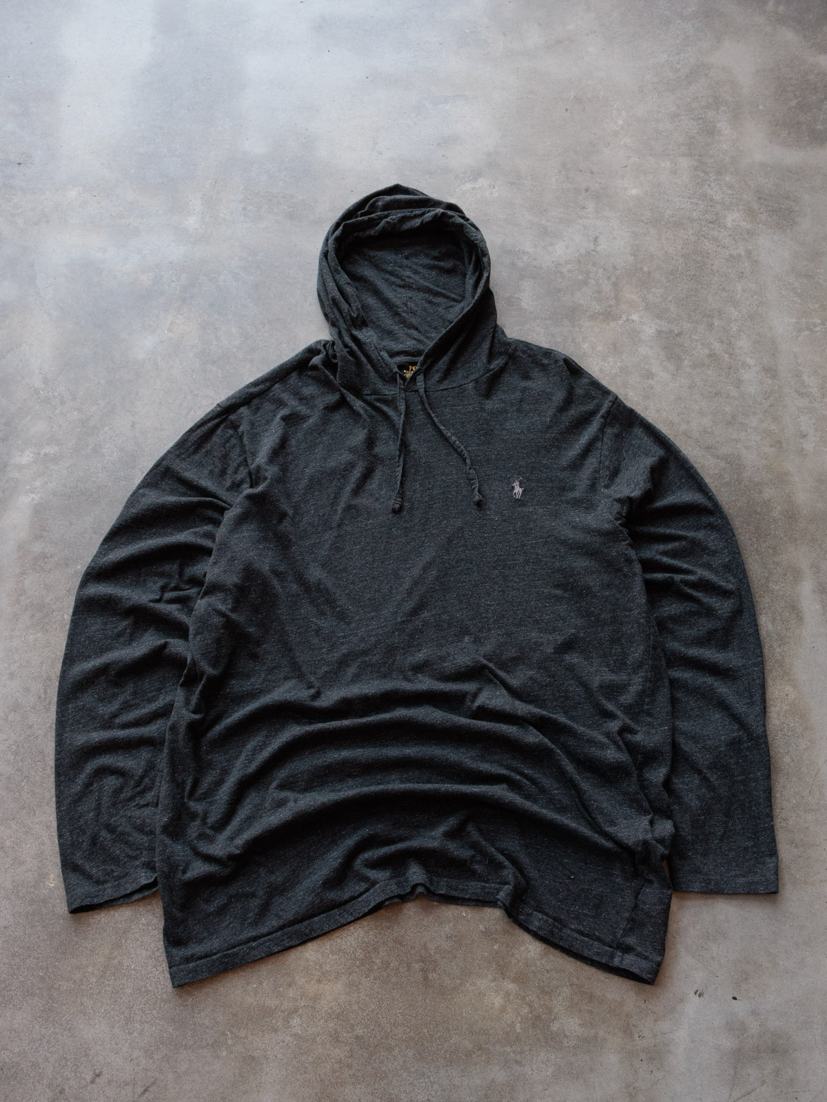 Grey Polo Ralph Lauren Hoodie (XL)