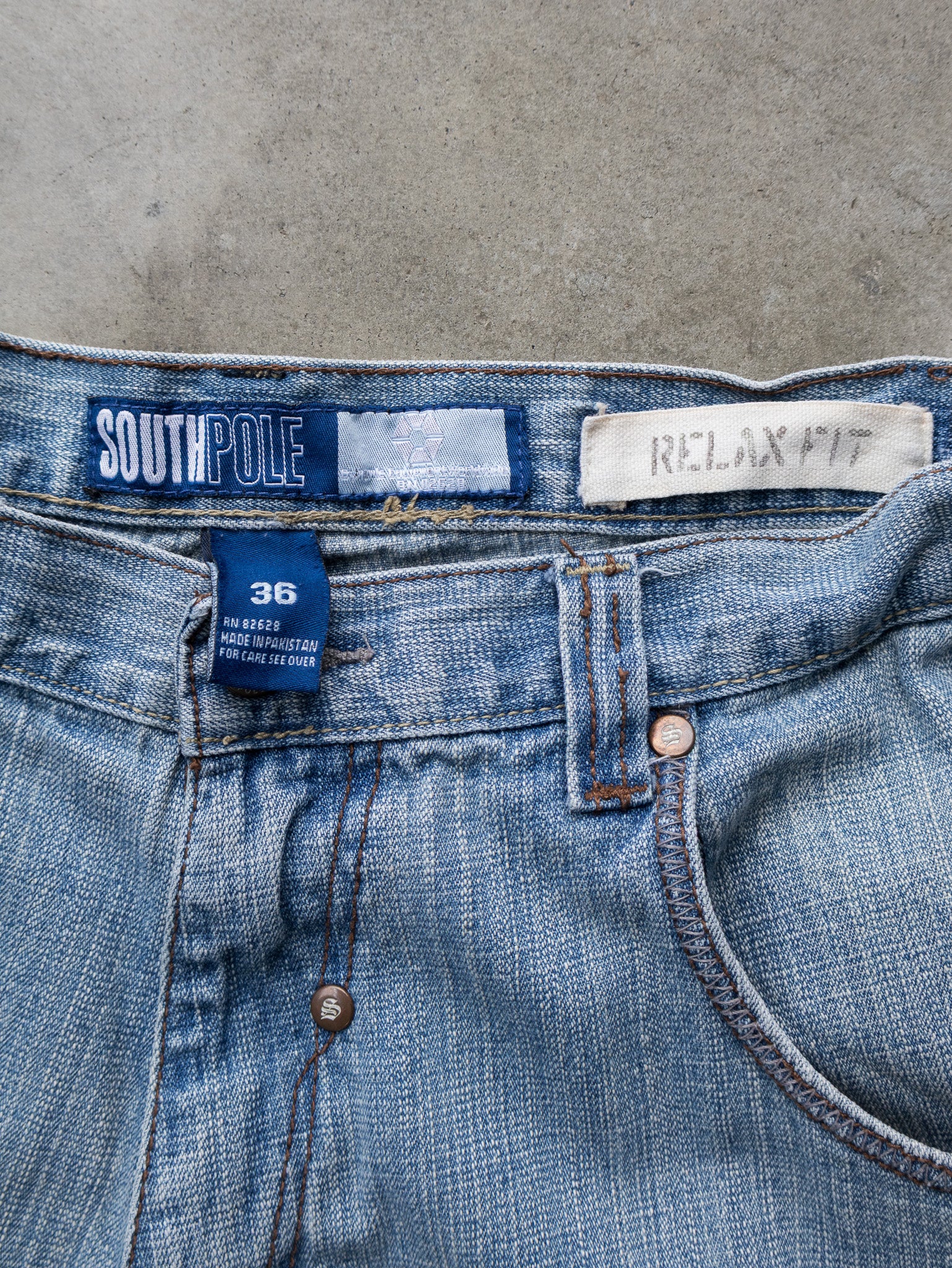 Vintage Blue Southpole Jeans (W36)