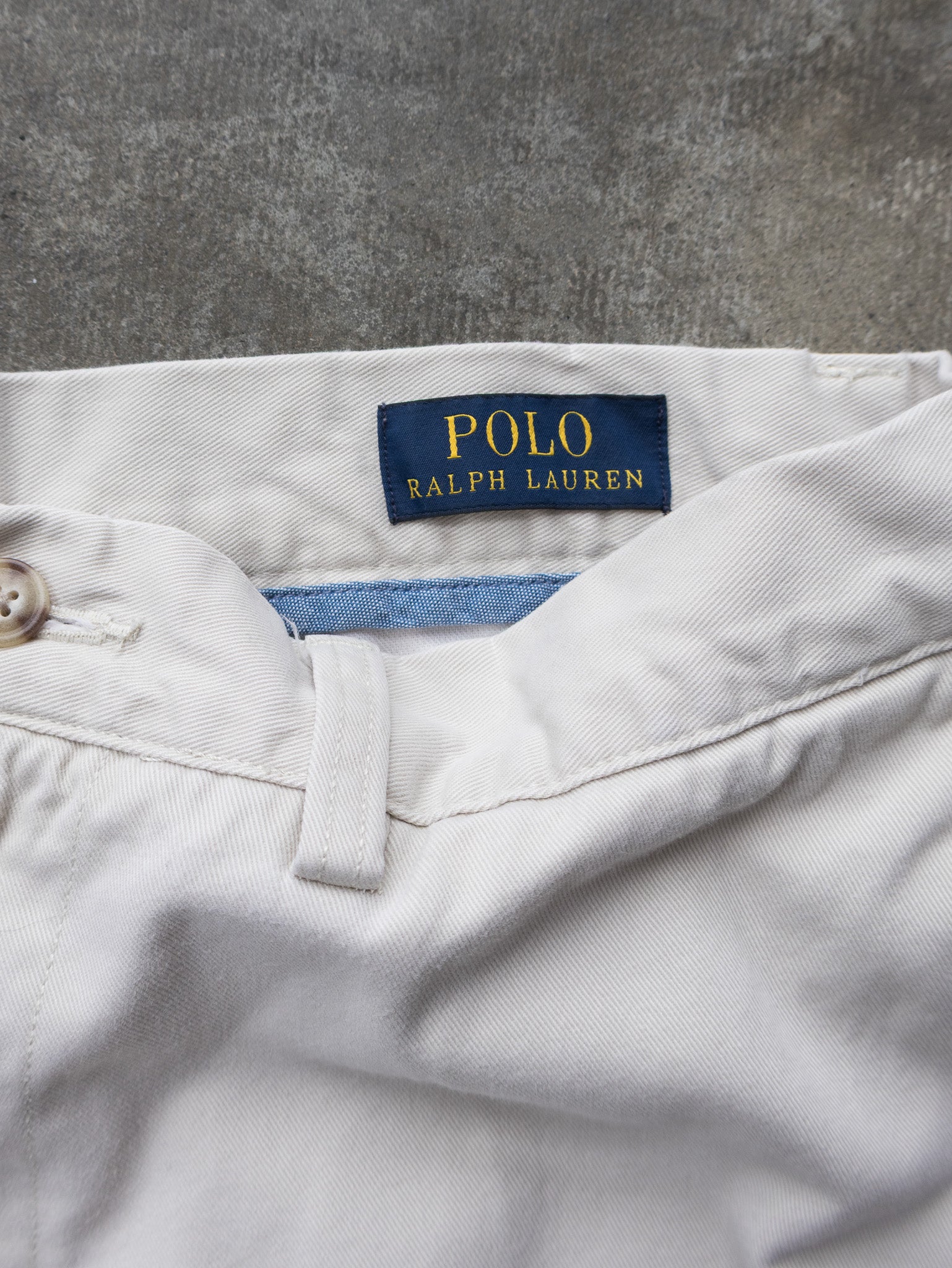 Vintage Beige Ralph Lauren Shorts (W33)