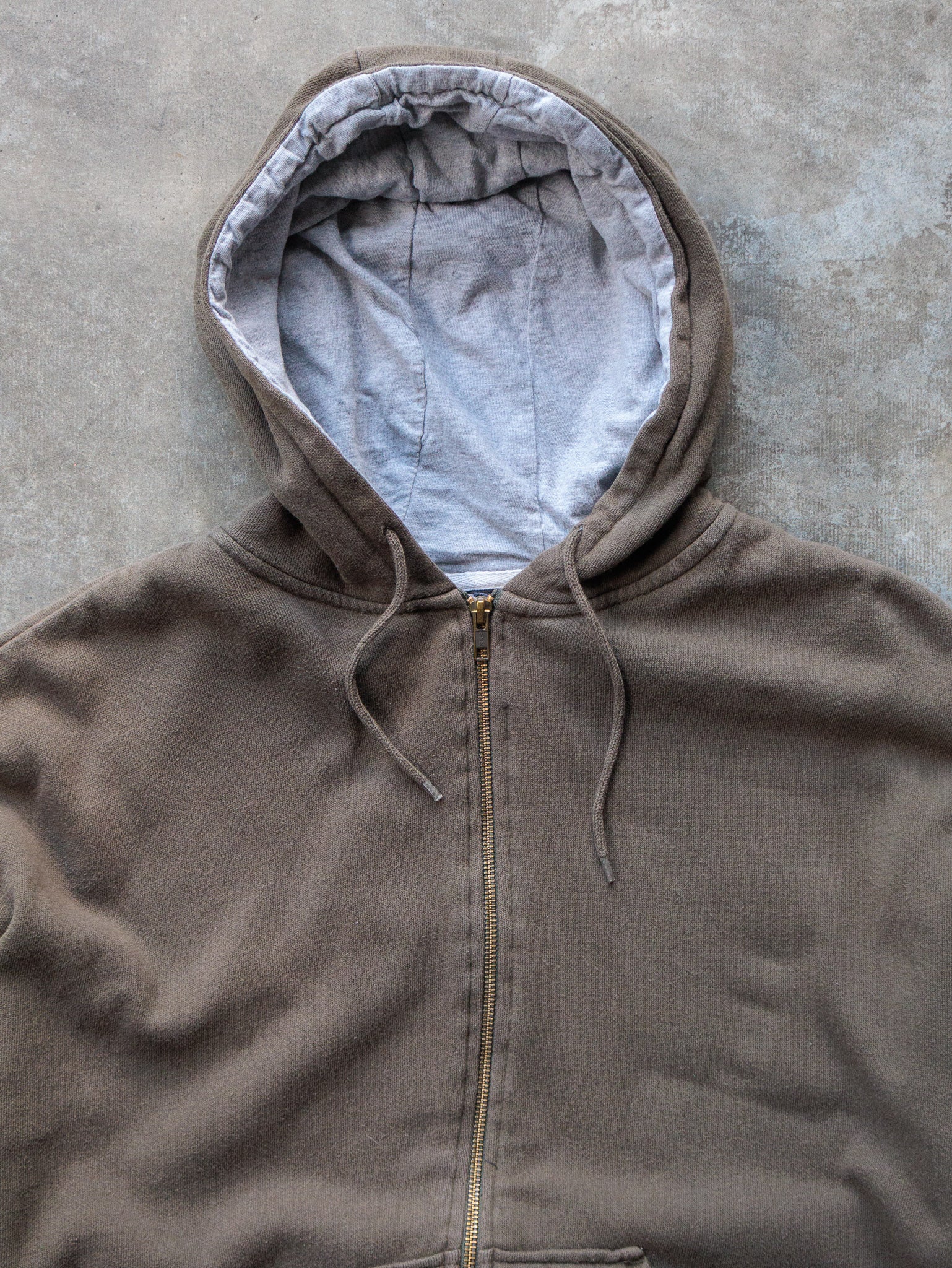 Vintage Brown Dickies Zip Hoodie (XL)