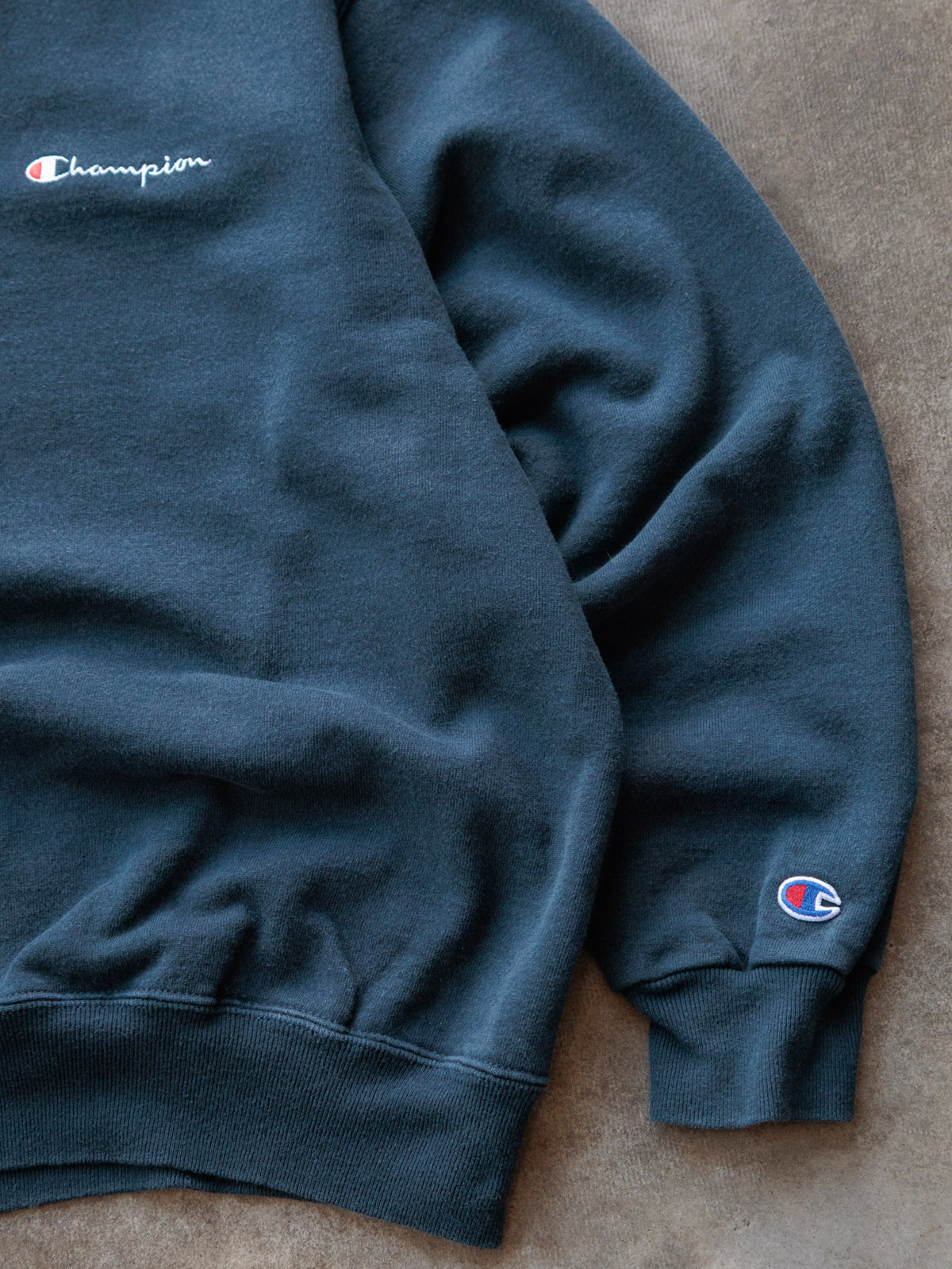 Vintage Green Champion Sweatshirt (L)