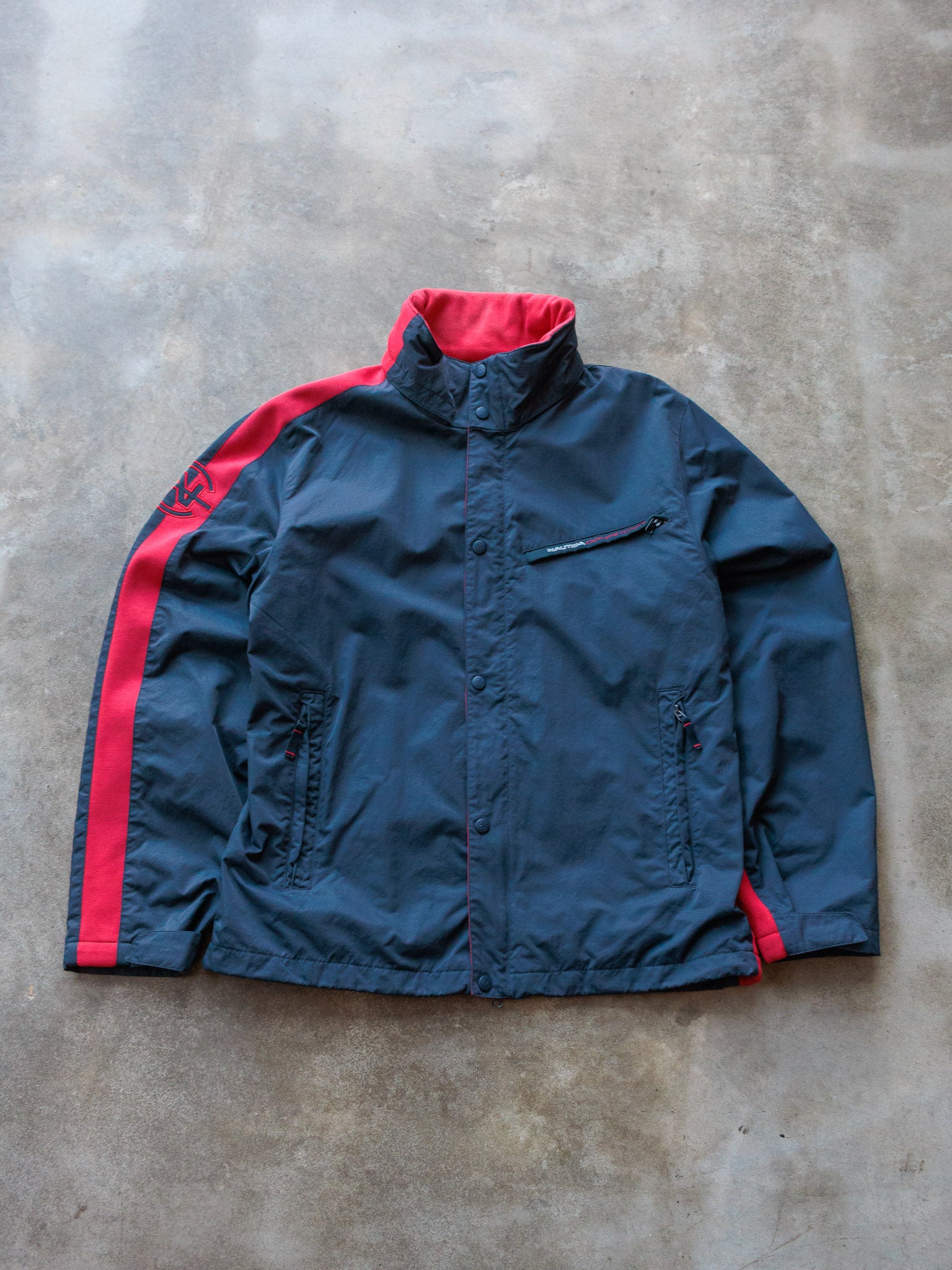 Vintage 00s Navy & Red Nautica Competition Jacket (XL)