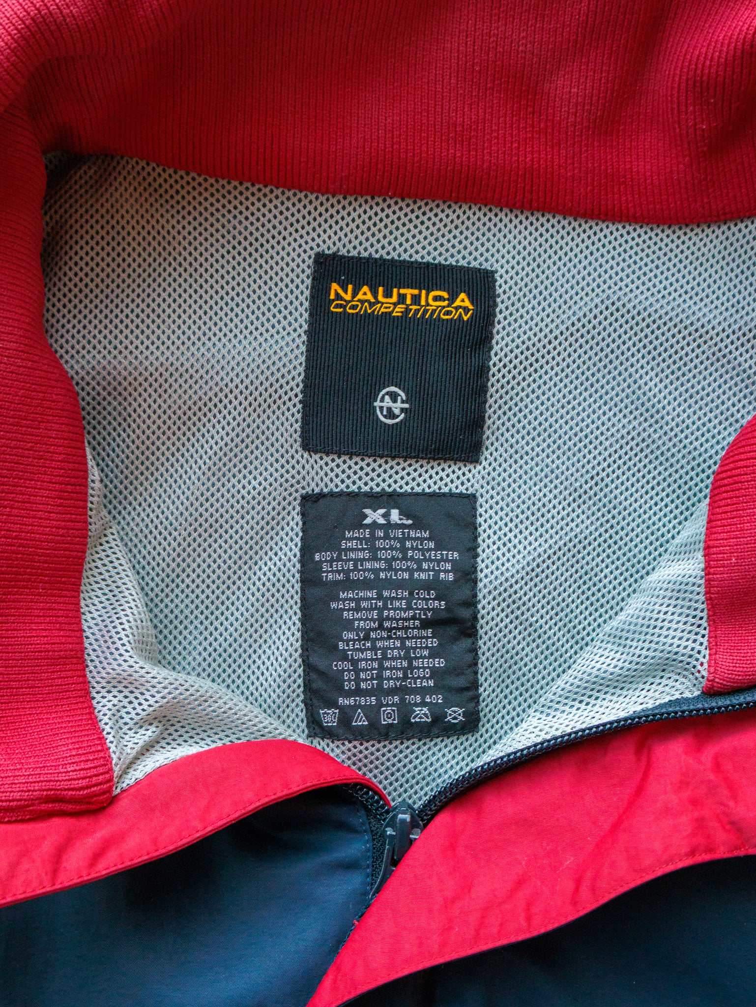 Vintage 00s Navy & Red Nautica Competition Jacket (XL)