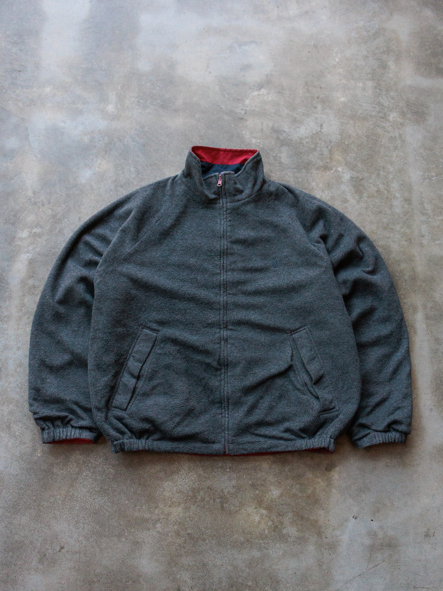 Vintage 90s Red & Grey Reversible Nautica Jacket (XL)