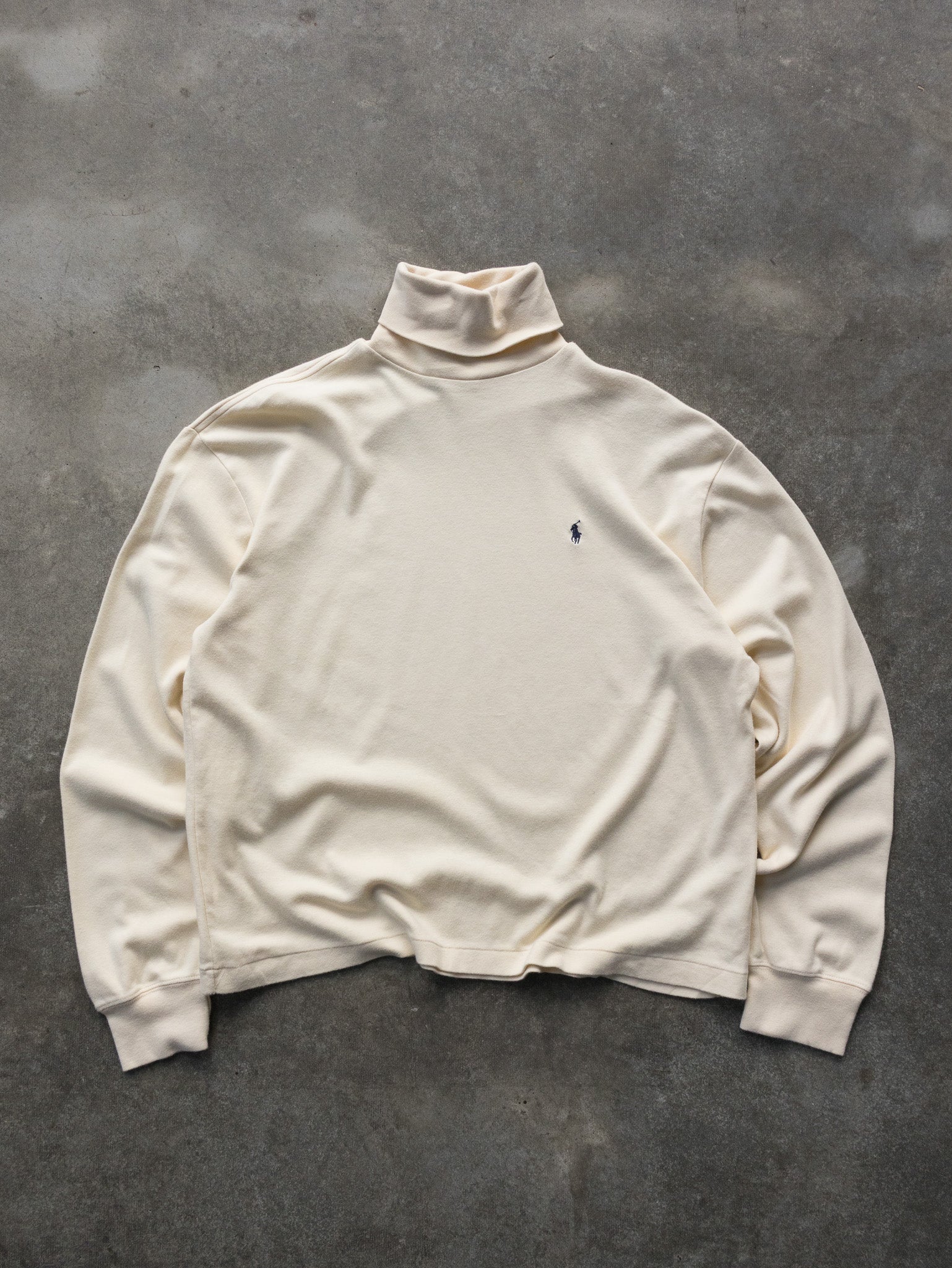Vintage Cream Ralph Lauren Turtle Neck (L)