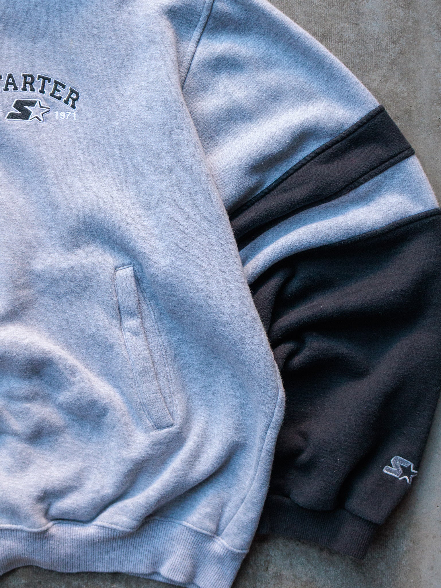 Vintage 00s Grey Starter Zip Hoodie (XL)