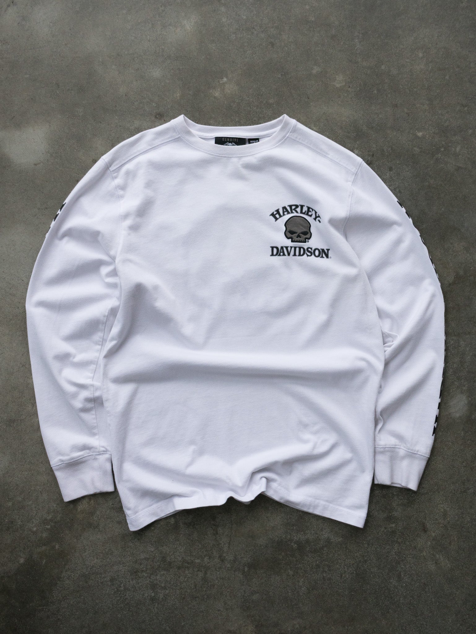 Vintage Harley Davidson Skull Long Sleeve (S)