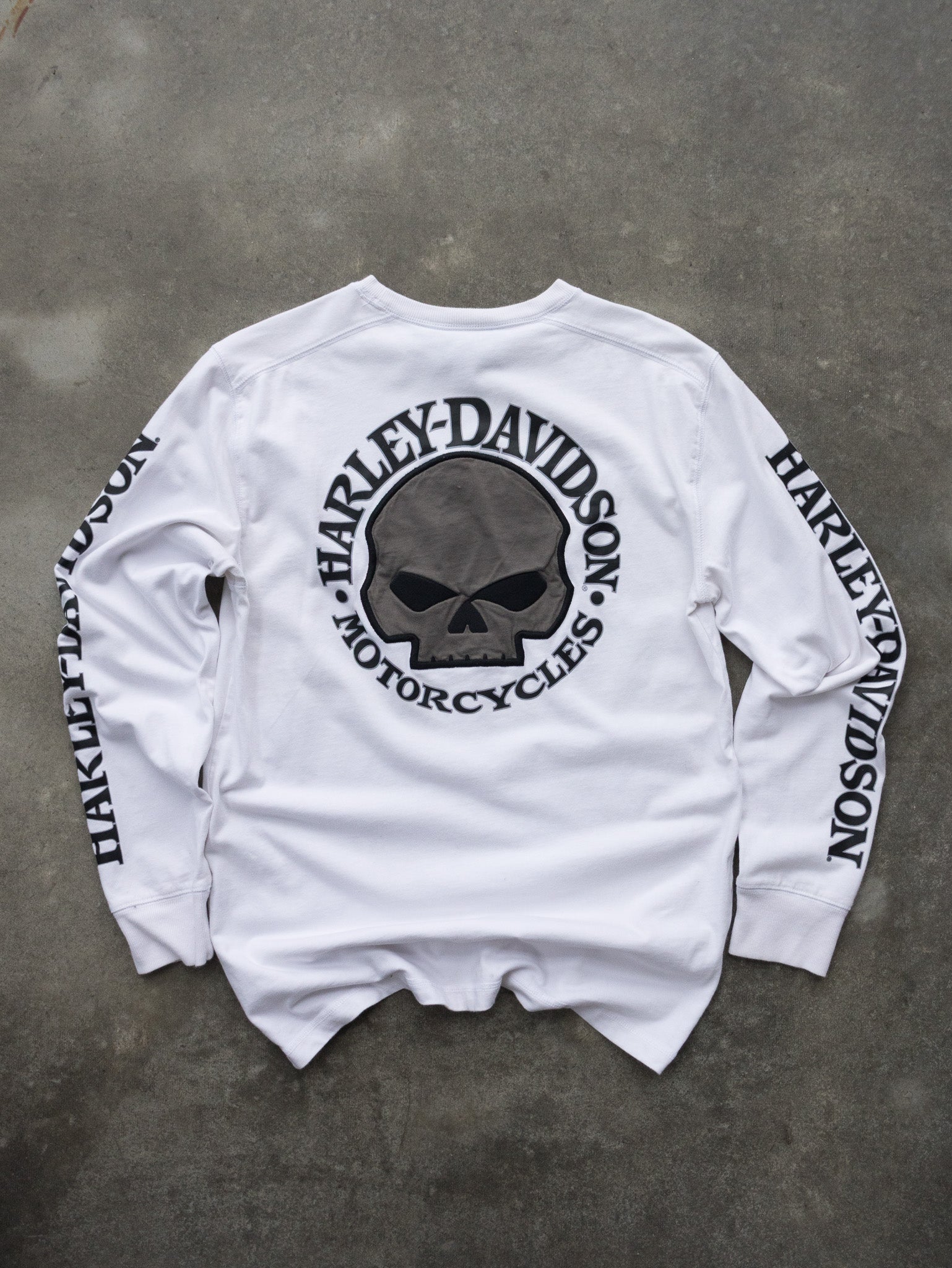 Vintage Harley Davidson Skull Long Sleeve (S)
