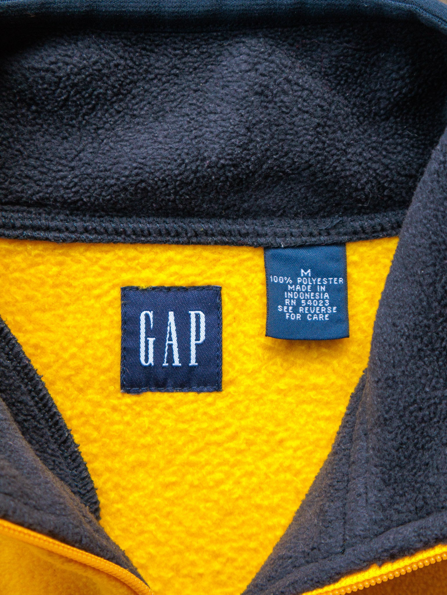 Vintage 00s Gap Athletic Quarter Zip Fleece Sweatshirt (M)