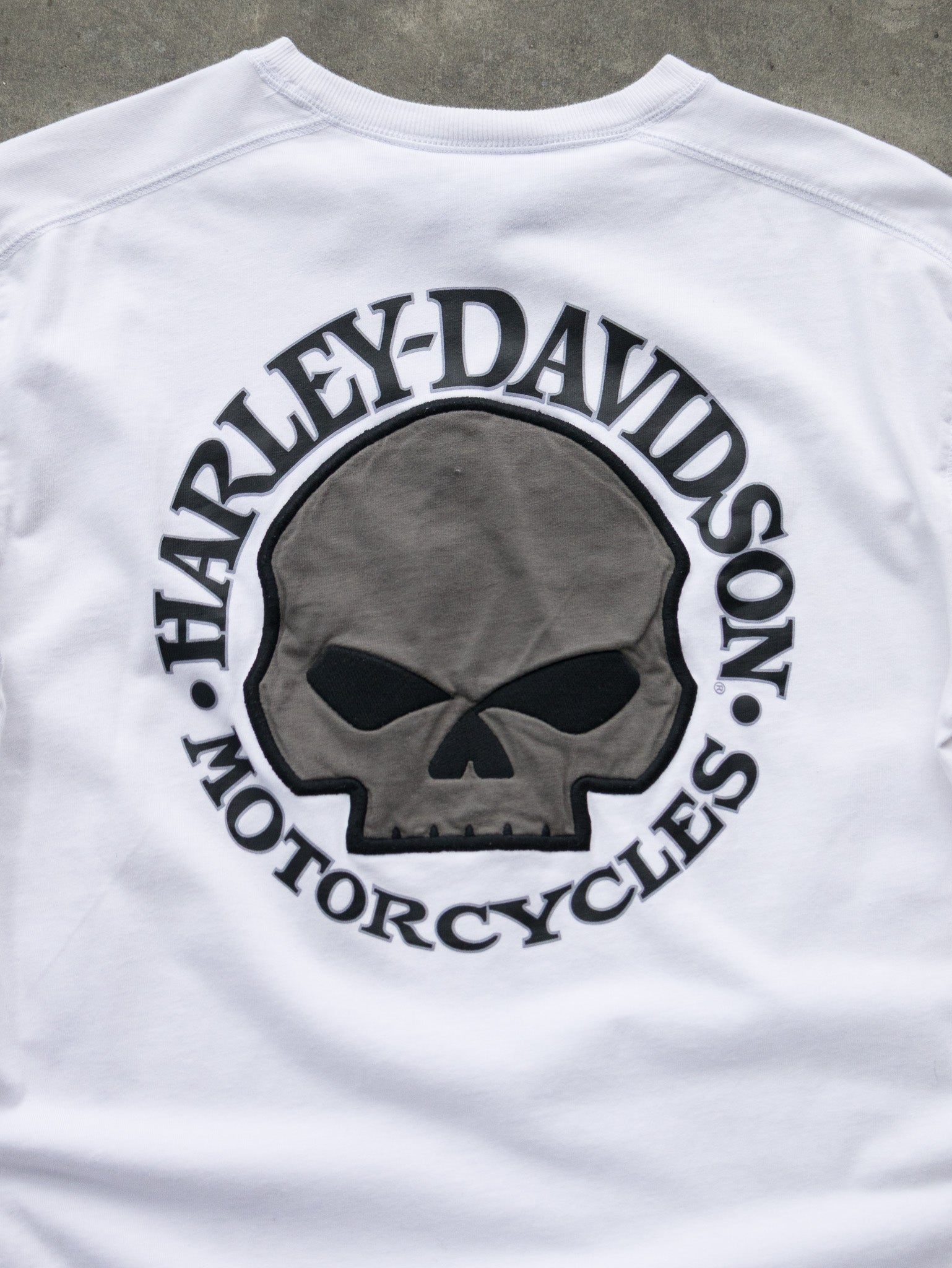 Vintage Harley Davidson Skull Long Sleeve (S)