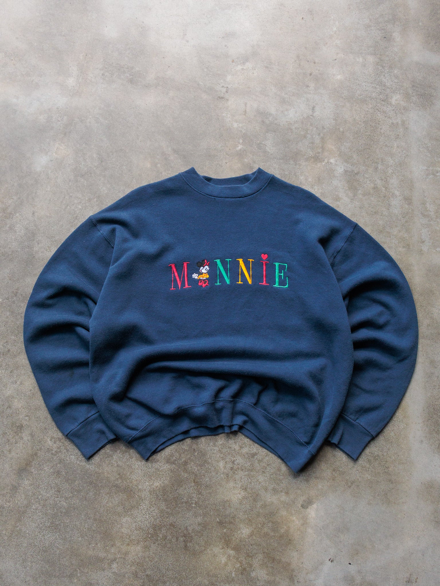 Vintage 90s Navy Minnie Mouse Sweatshirt (XL)