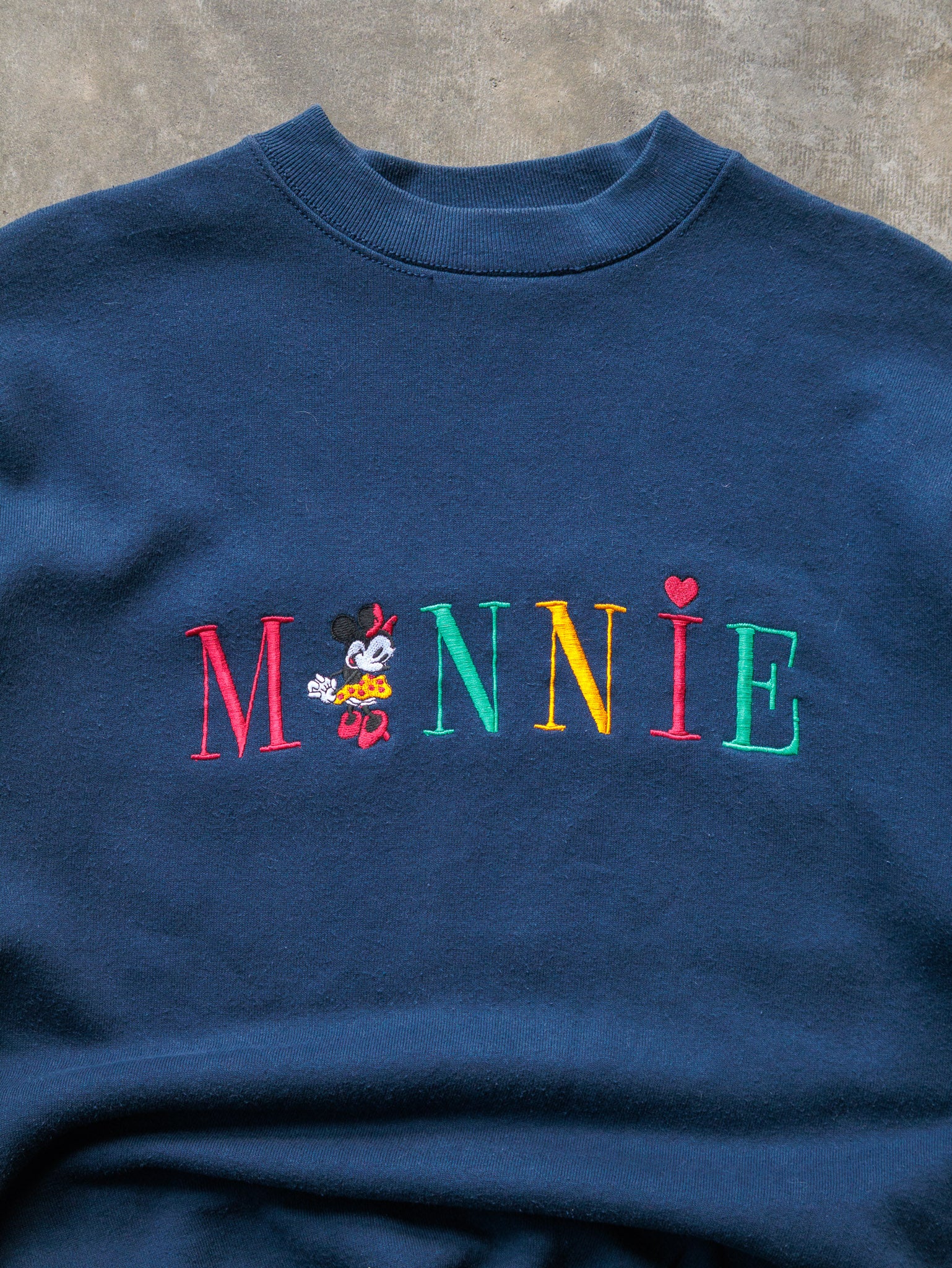 Vintage 90s Navy Minnie Mouse Sweatshirt (XL)