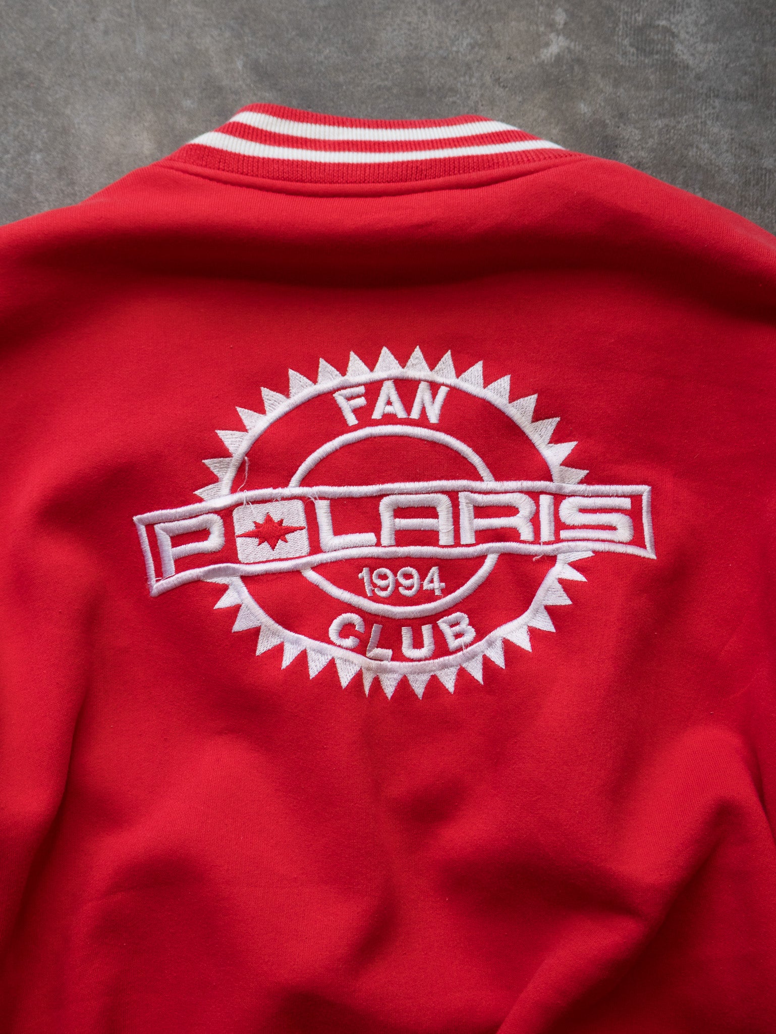 Vintage 1994 Red Polaris Varsity Jacket (2XL)
