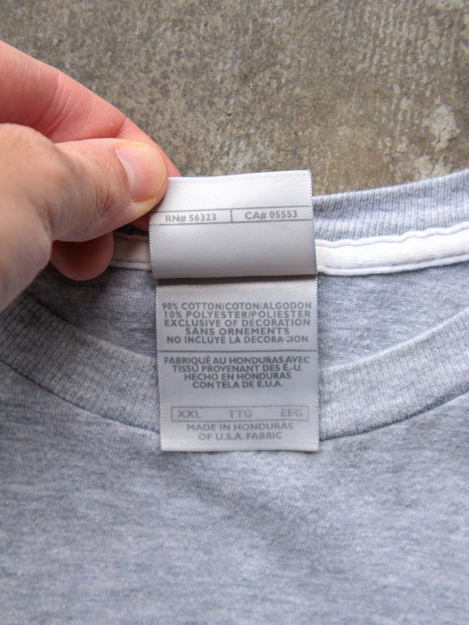 Vintage 00s Grey Nike Mini Swoosh Tee (2XL)