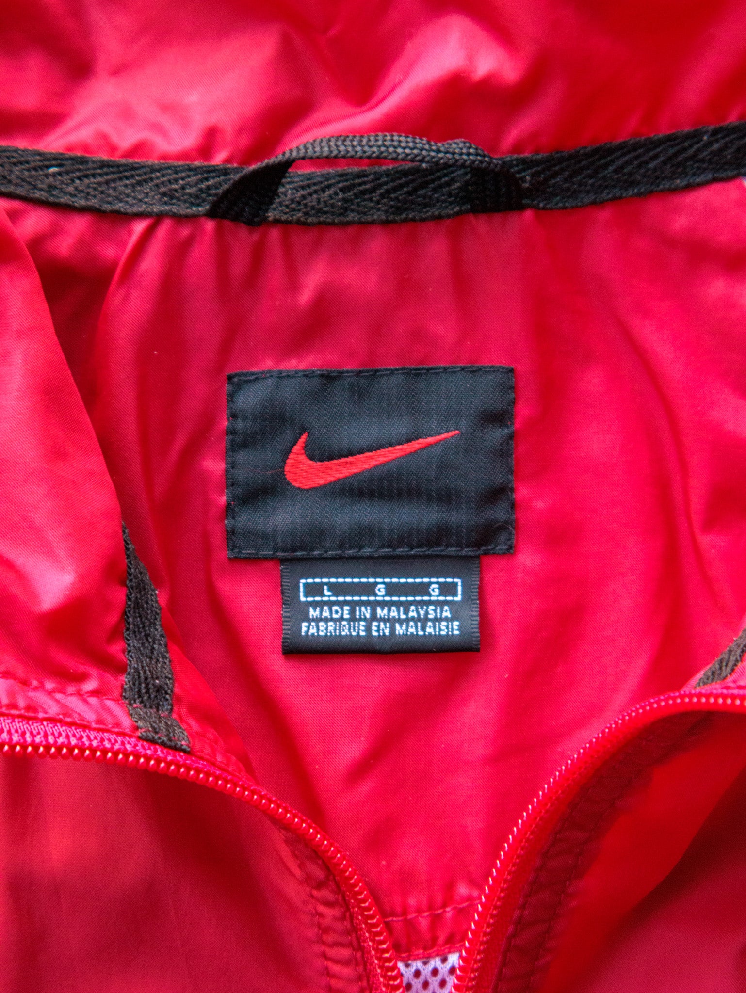 Vintage 00s Red & Black Nike Jacket (L)