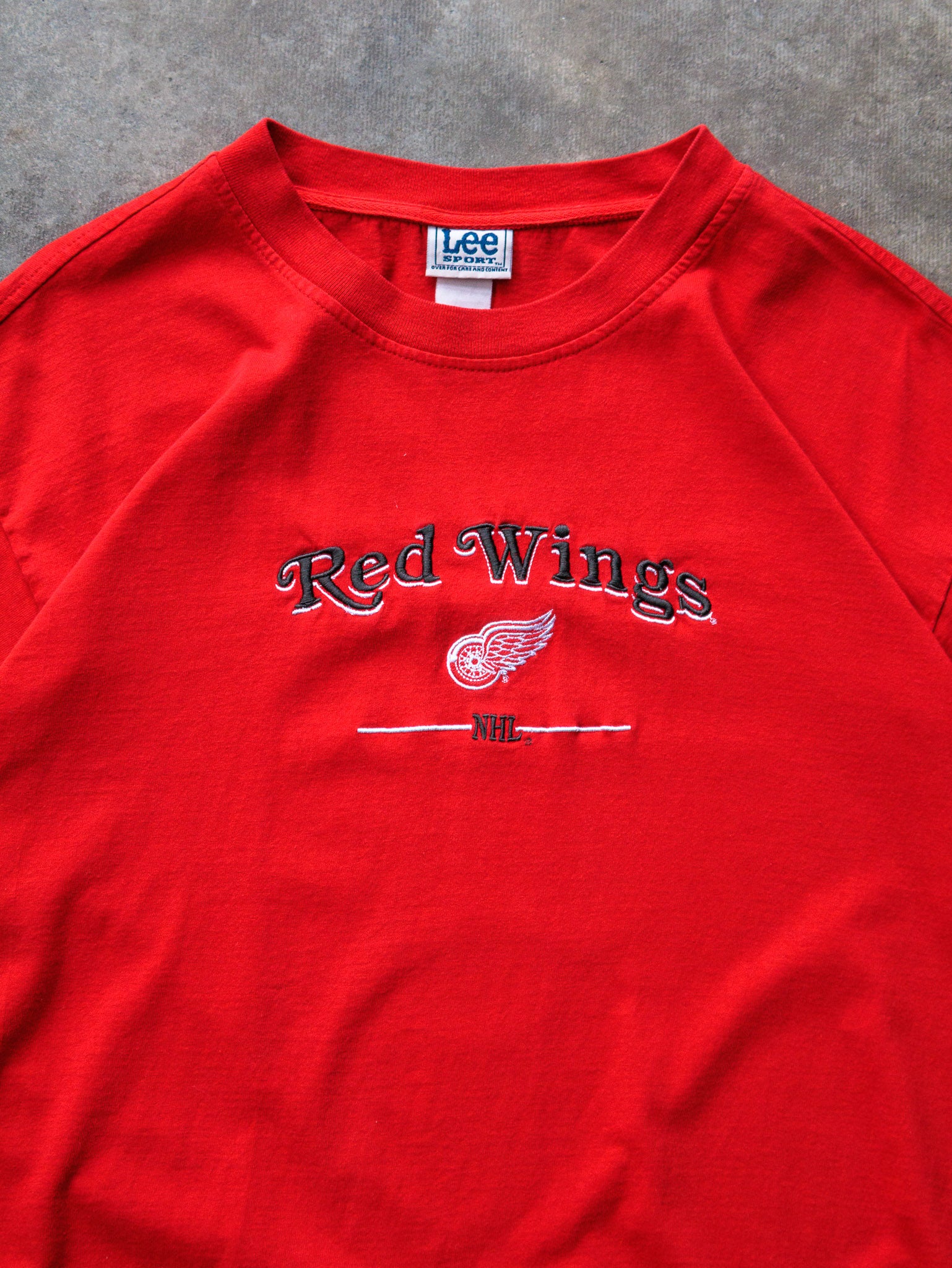 Vintage 90s Red Detroit Red Wings Tee (XL)