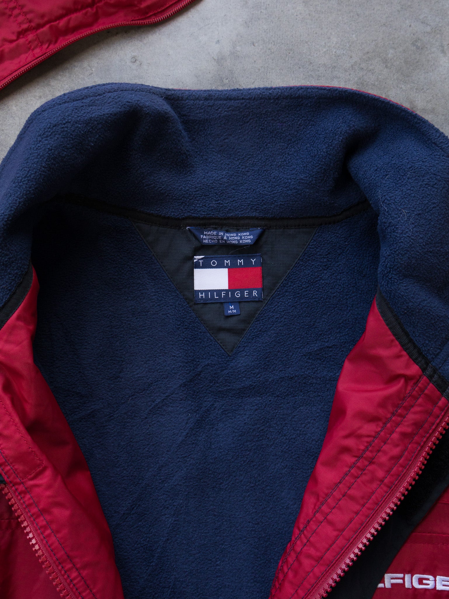 Vintage Red Tommy Hilfiger Utility Jacket (M)