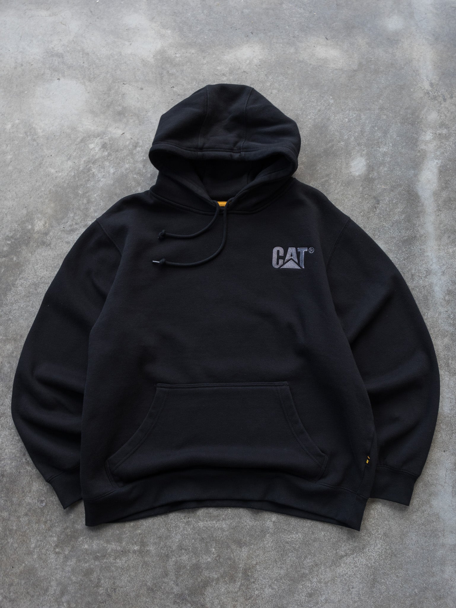 Vintage Black CAT Hoodie (XL)