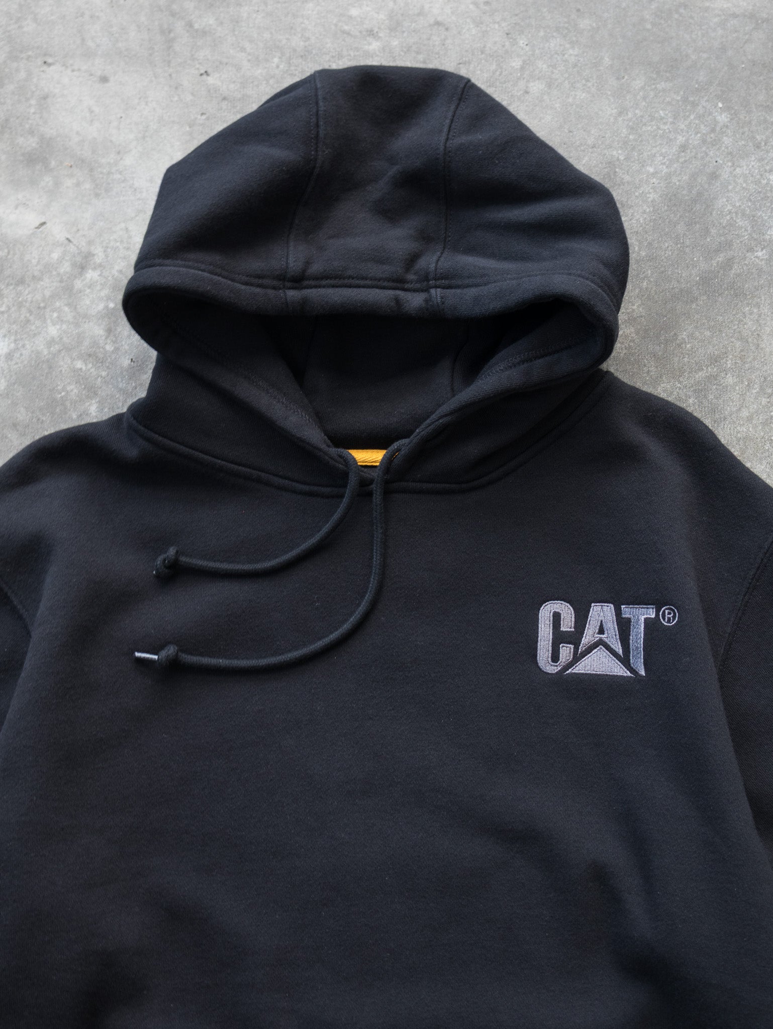 Vintage Black CAT Hoodie (XL)