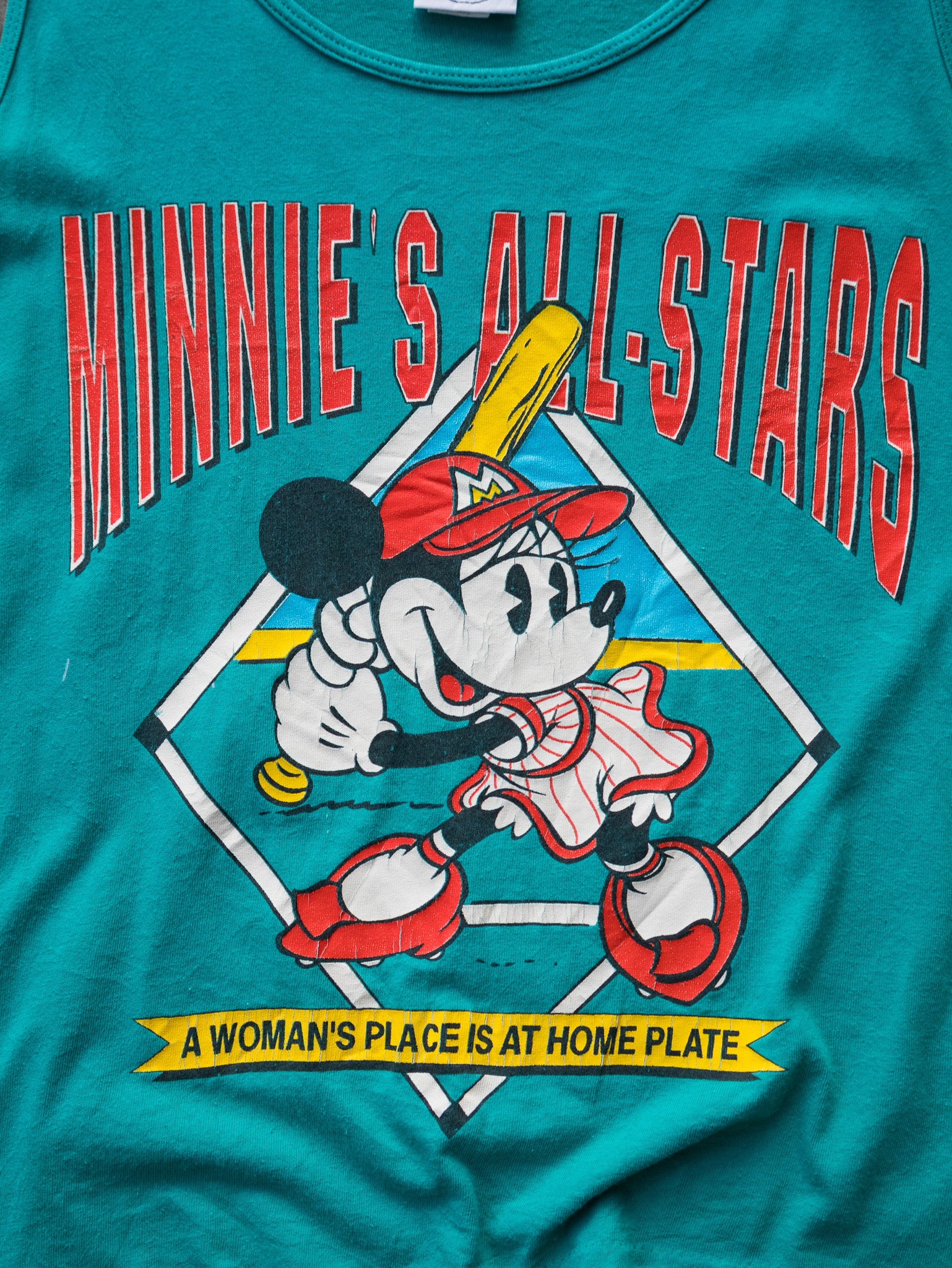 Vintage 90s Green Mickey & Co. Minnie's All-Stars Tank (M)