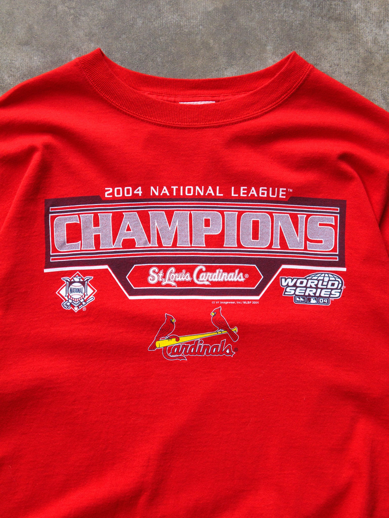 Vintage 2004 St. Louis Cardinals World Series Champs Tee (L)